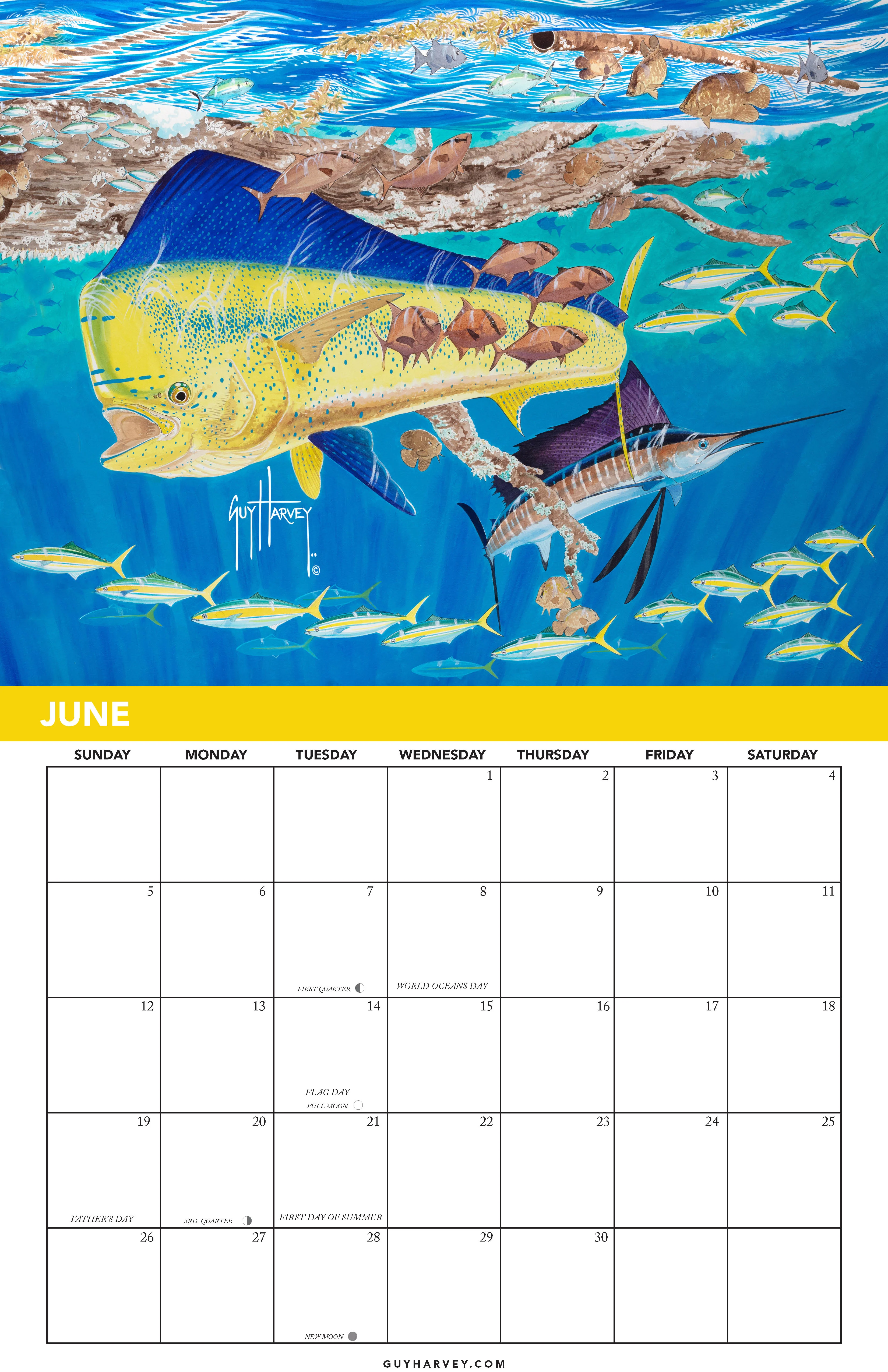 2022 Guy Harvey Calendar - Image 3