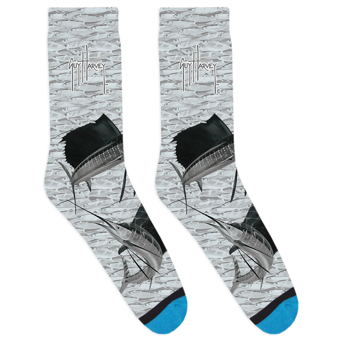 Baitwall Sails Gray Socks