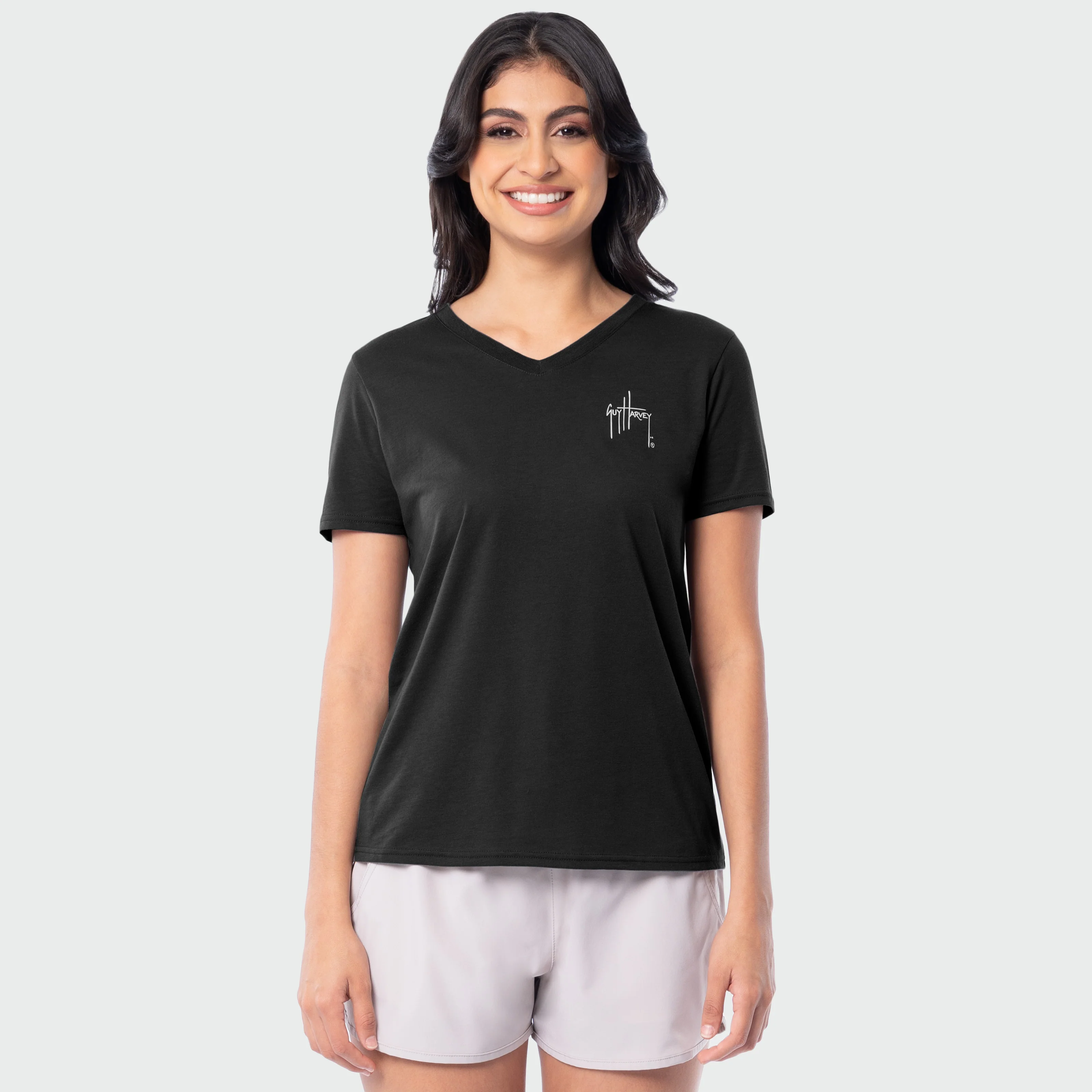HarborLite V-Neck Tee - Two Shells - Image 2