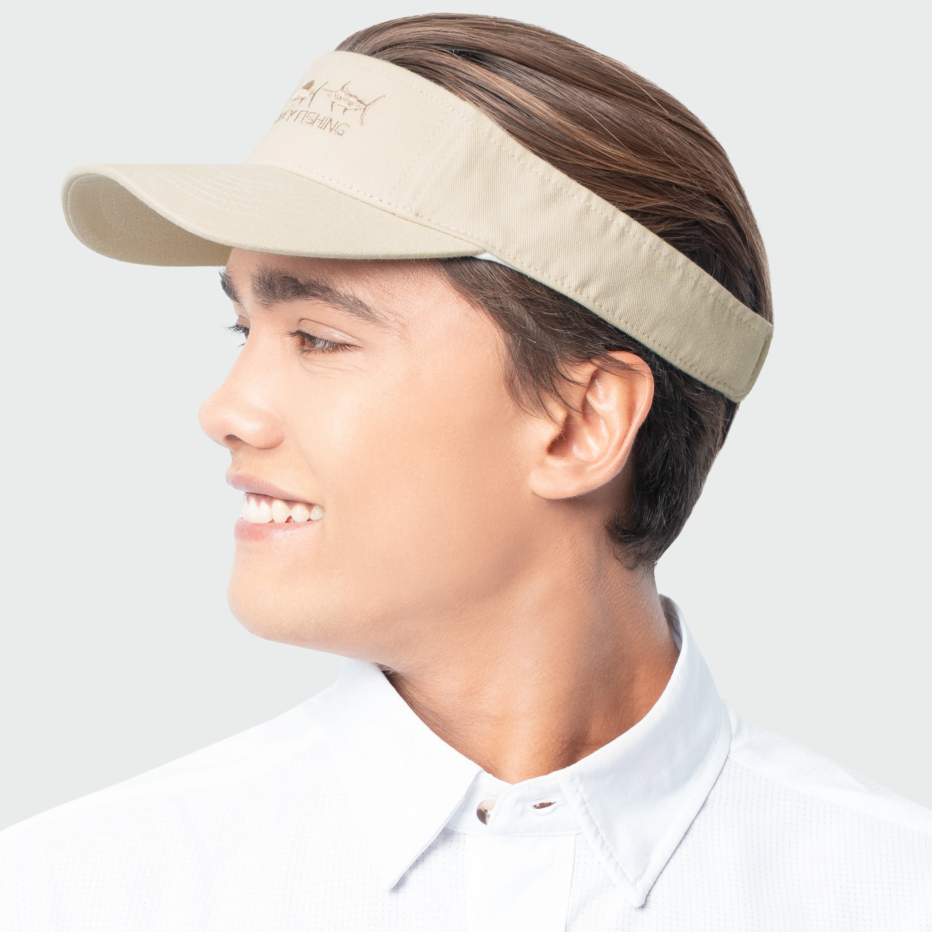 Washed Embroidered Billfish Visor - Image 7