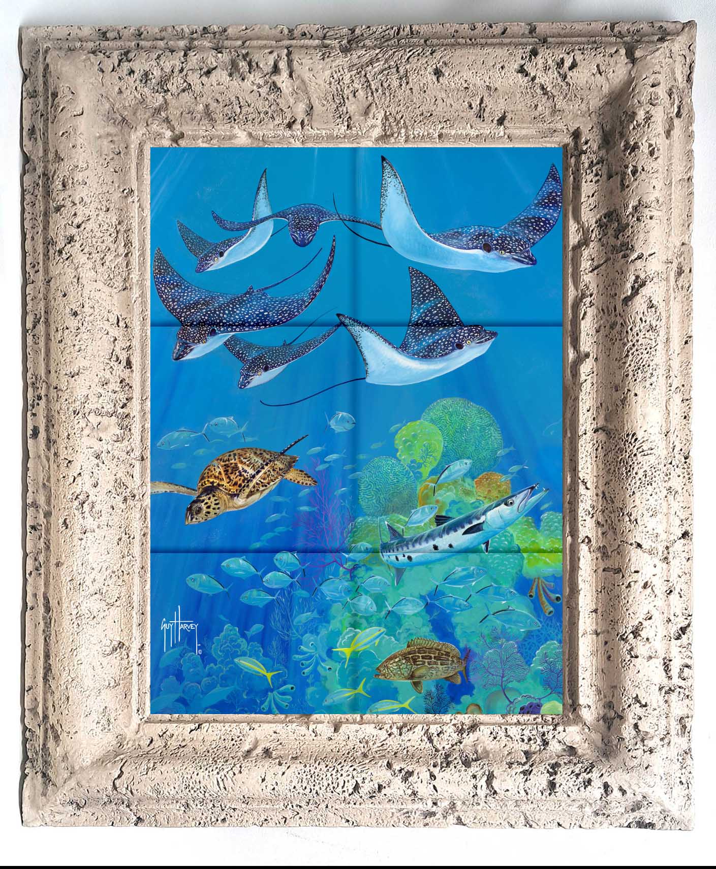 "Eagle Ray Pass" Tile Art - Image 4