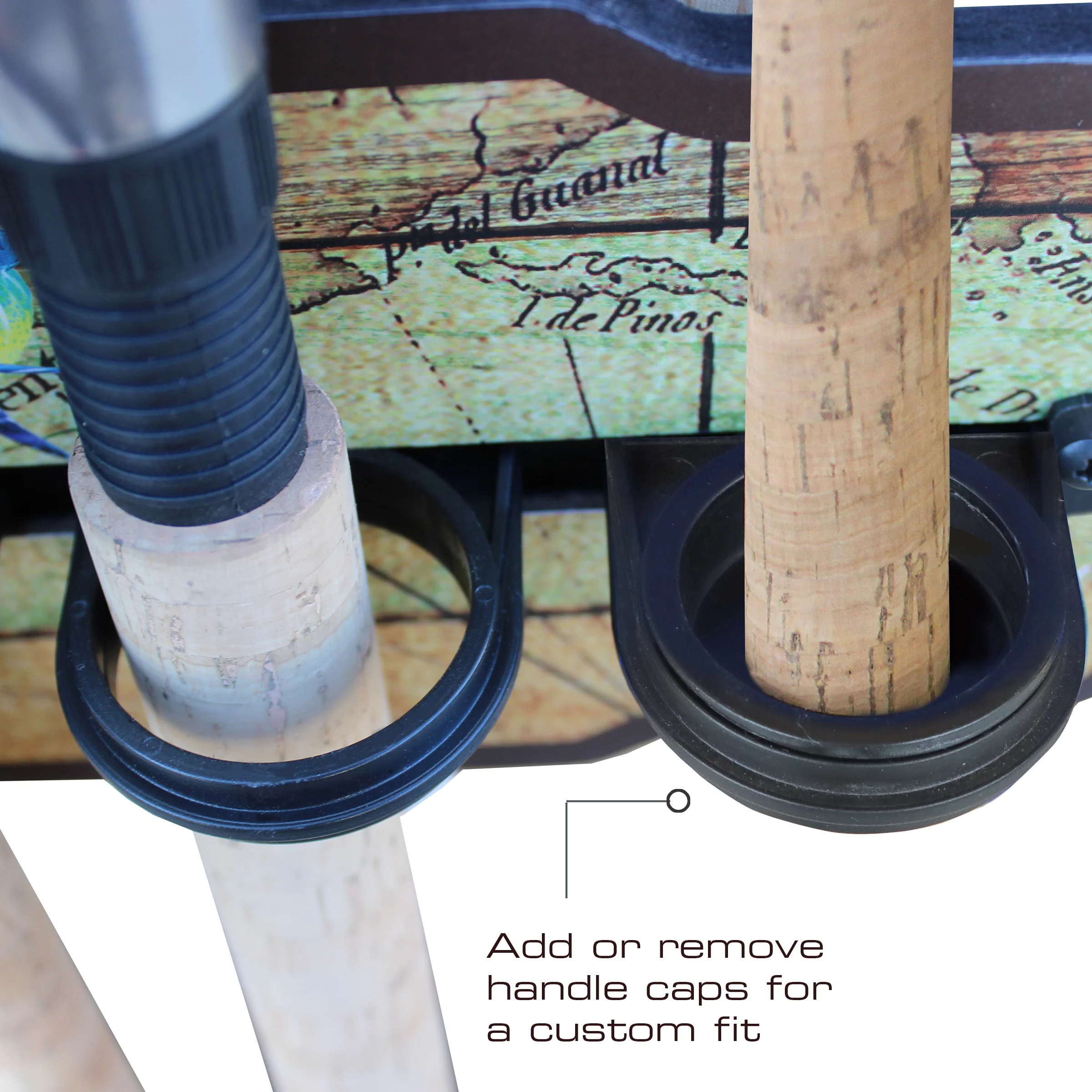 Ancient Map 6 Rod Wall Rack - Image 5