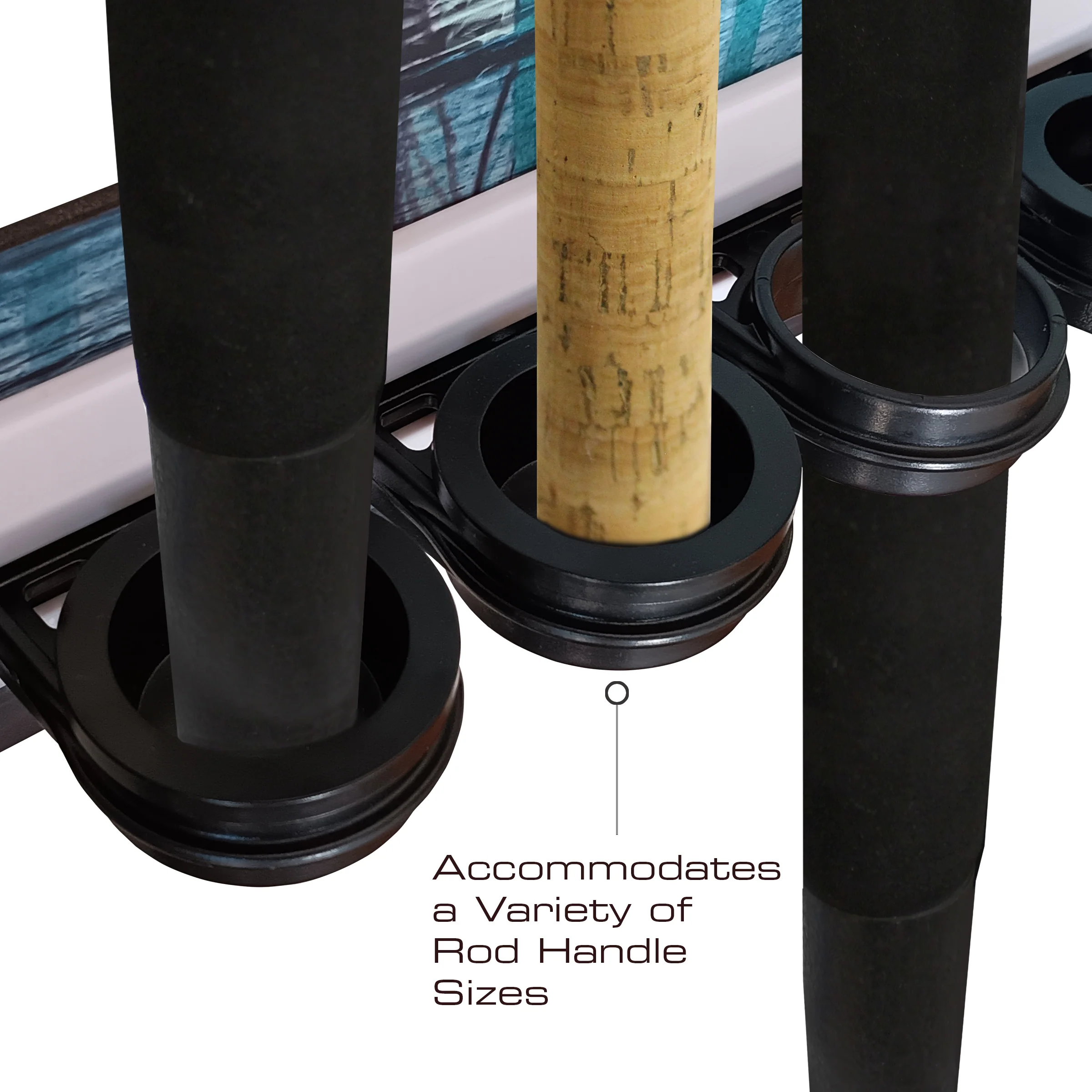 Bass 8 Rod Wall Rack - Image 7