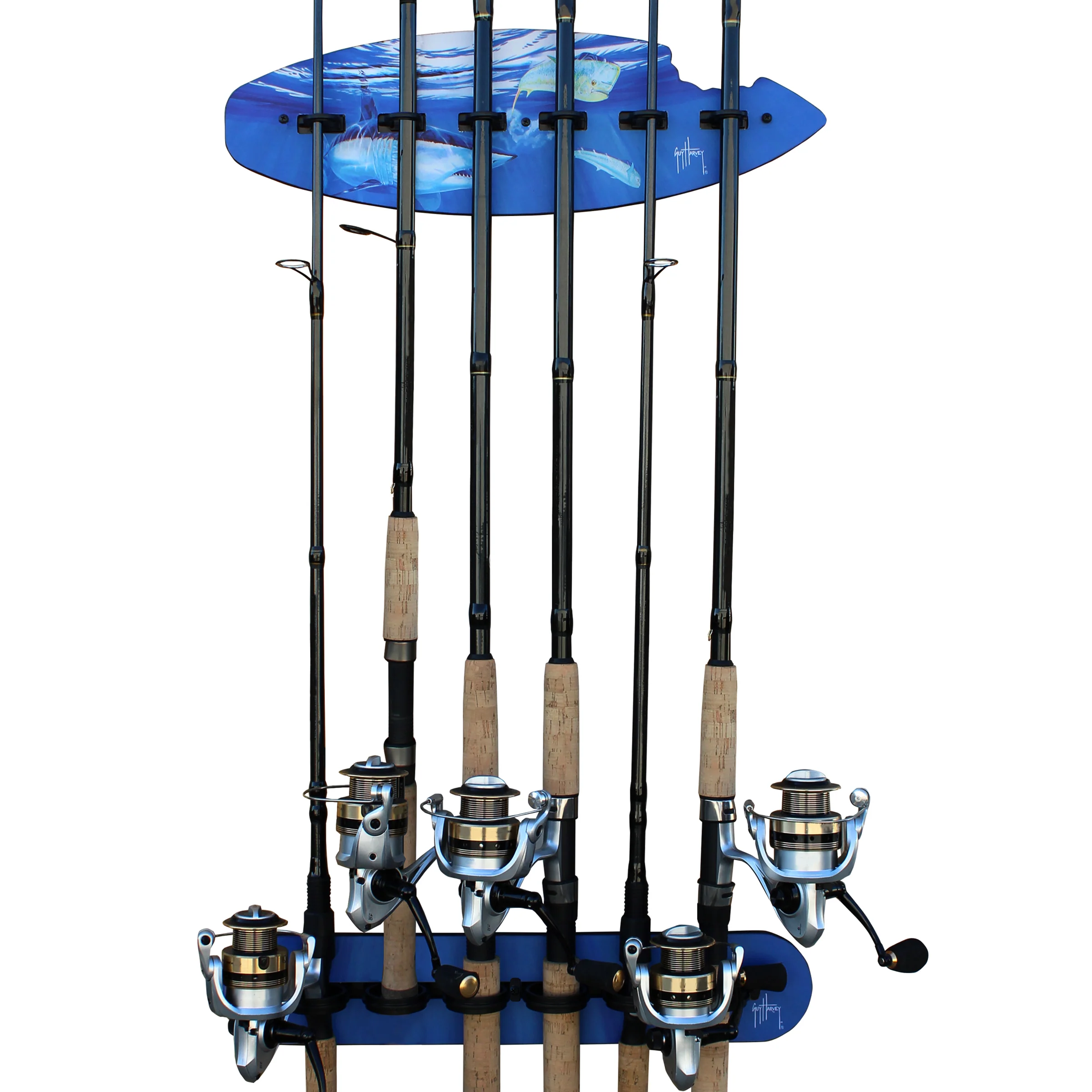 Shark Bite 6 Rod Wall Rack