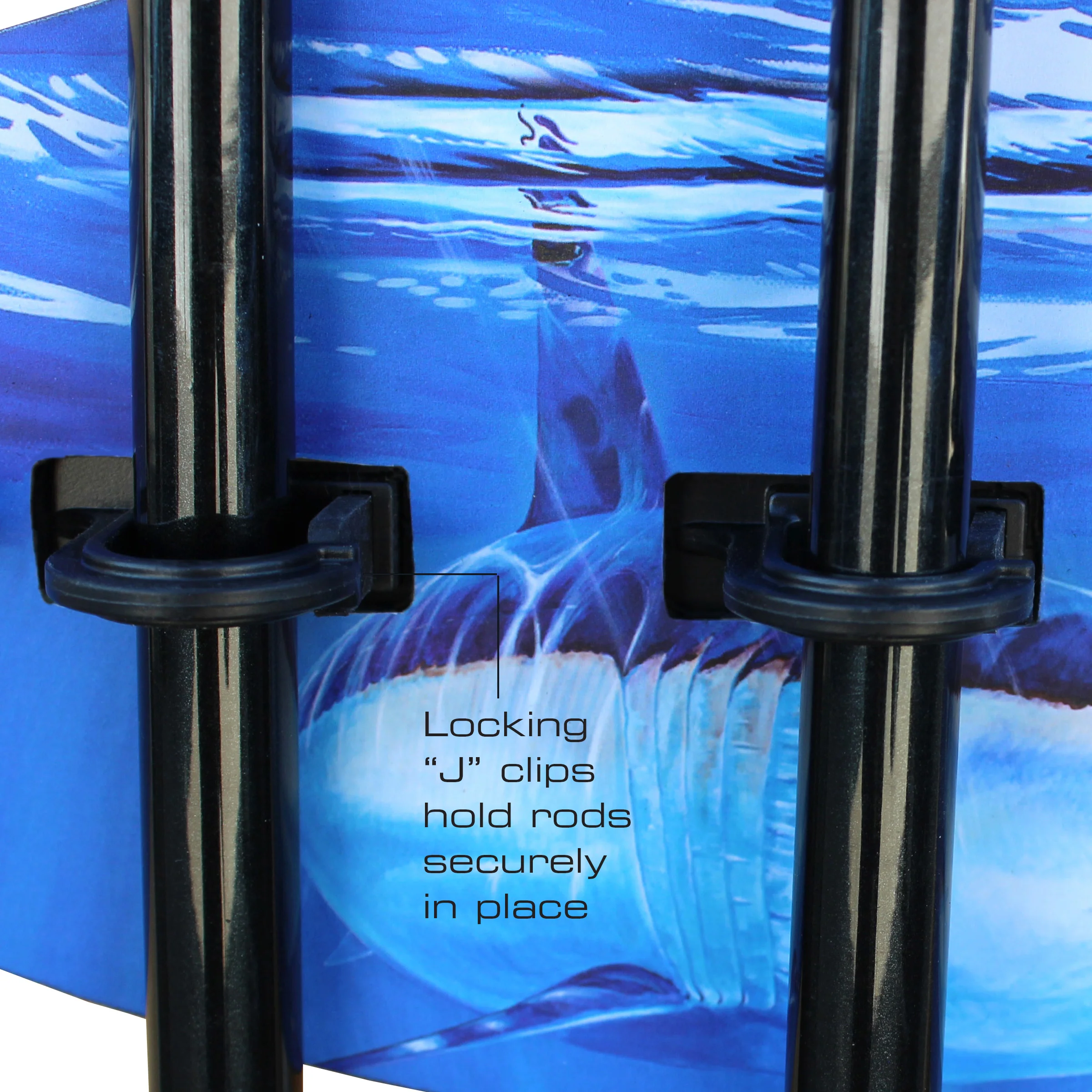 Shark Bite 6 Rod Wall Rack - Image 4