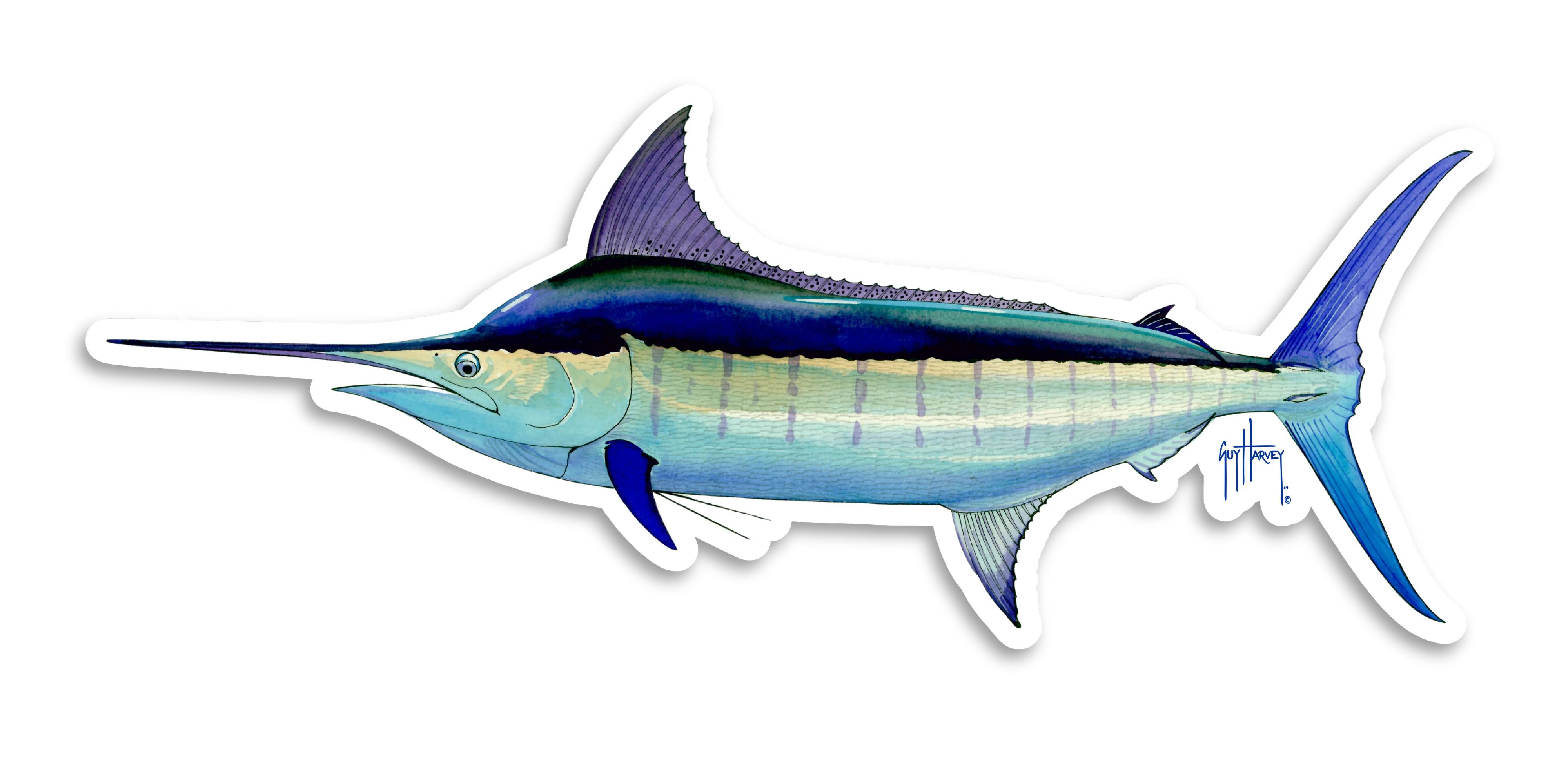 Blue Marlin Decal
