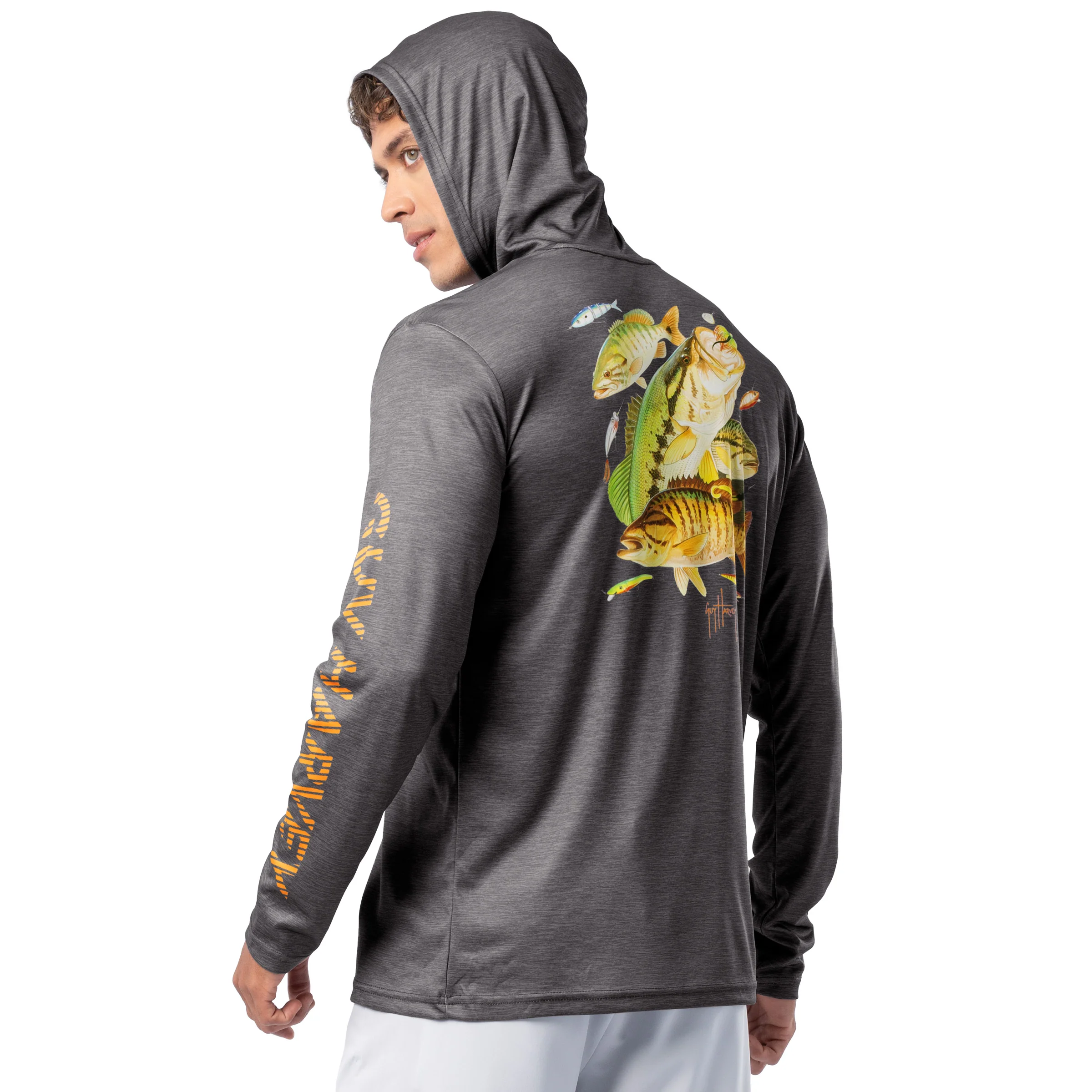 Performance Sun Protection Hoodie - Freshwater Collage