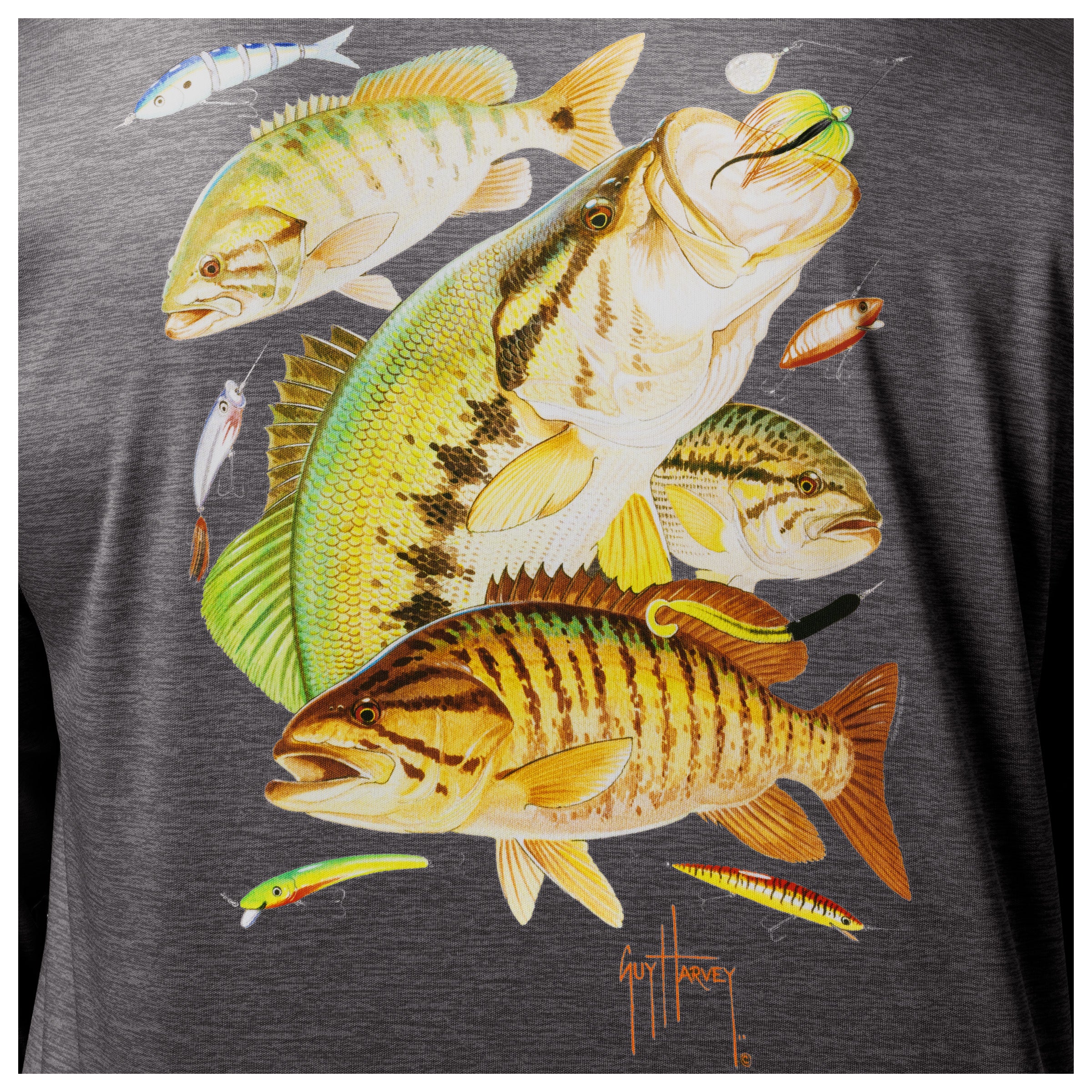 Performance Sun Protection Hoodie - Freshwater Collage - Image 4