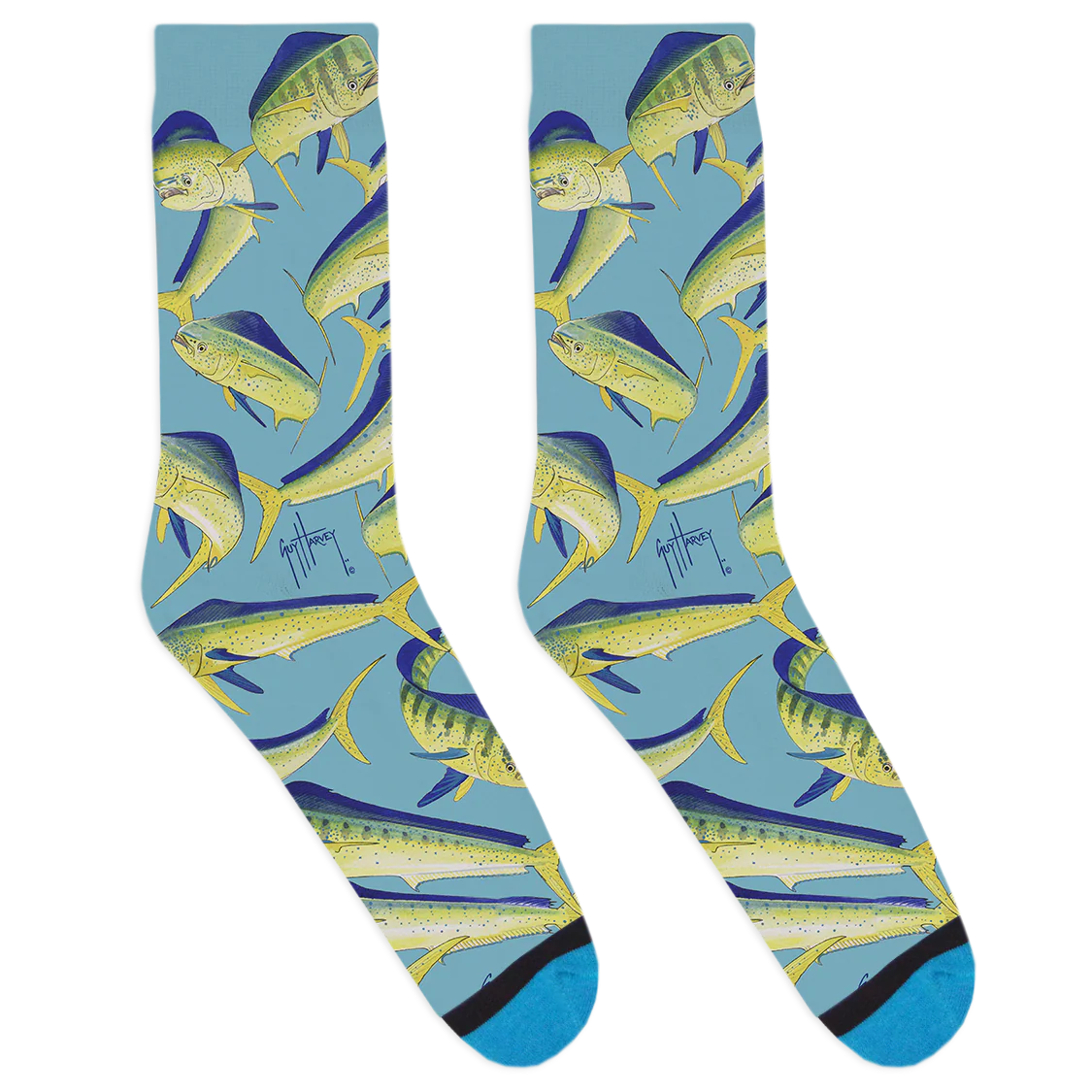 Guy Harvey Mahi Family Socks