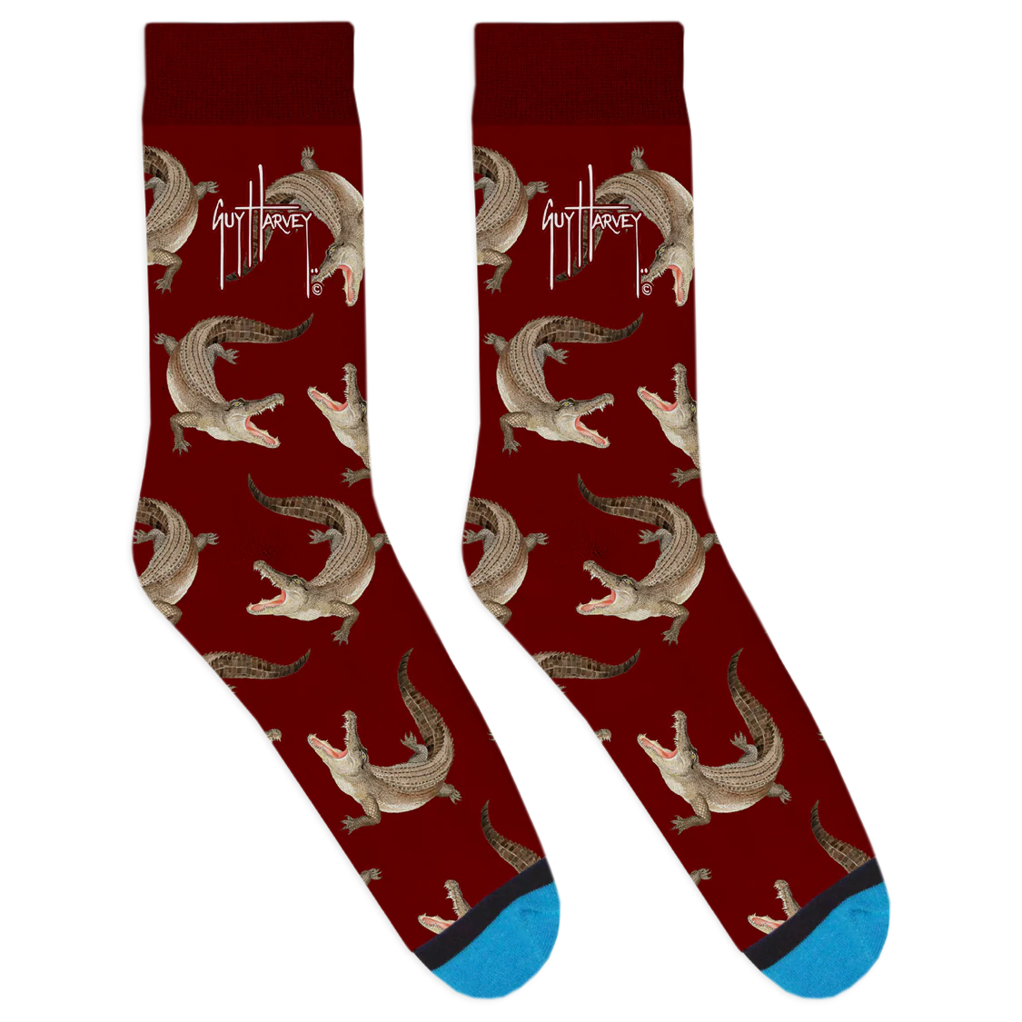 Maroon Gator Socks