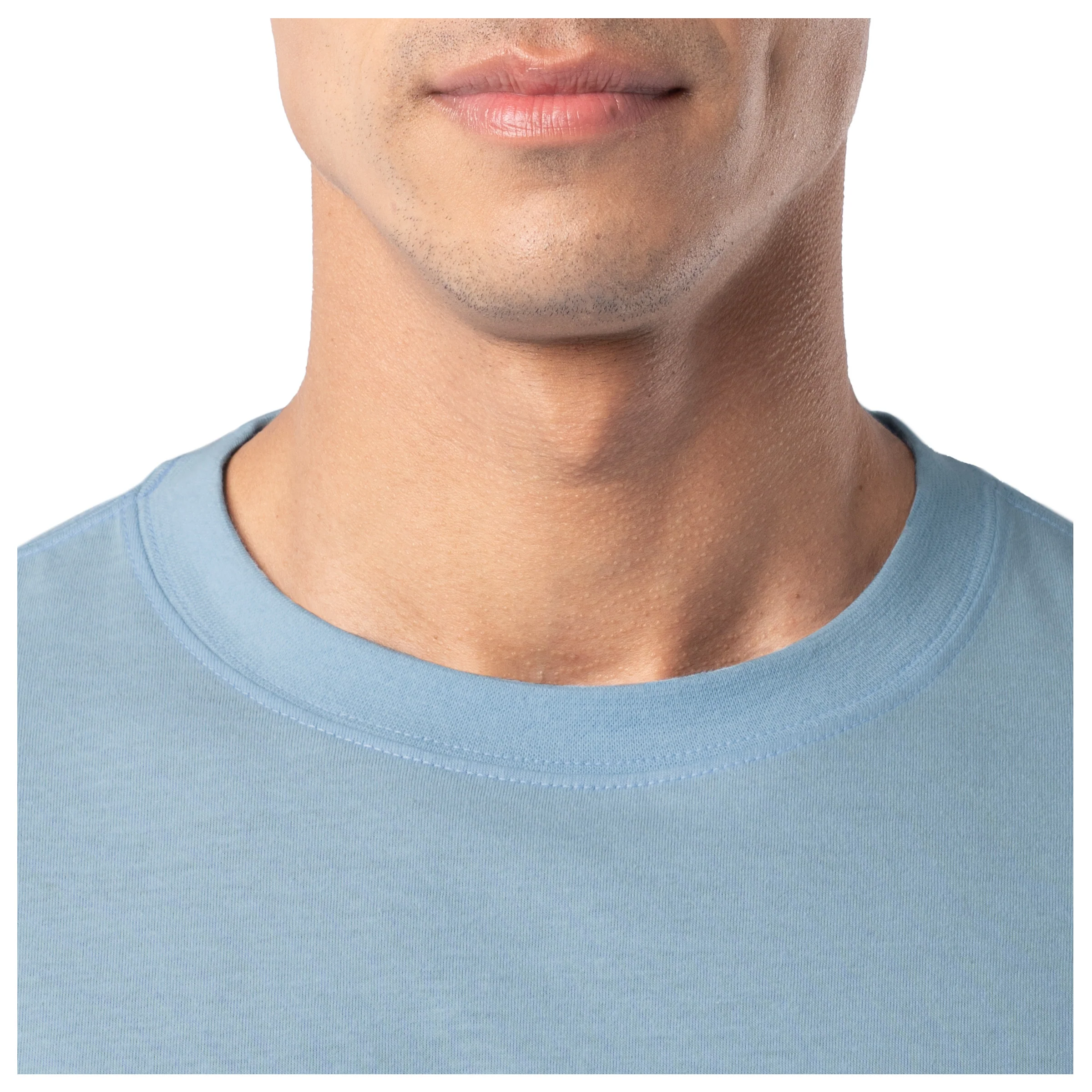Lightweight Long Sleeve Tee - Blue Hawaiian - Image 7