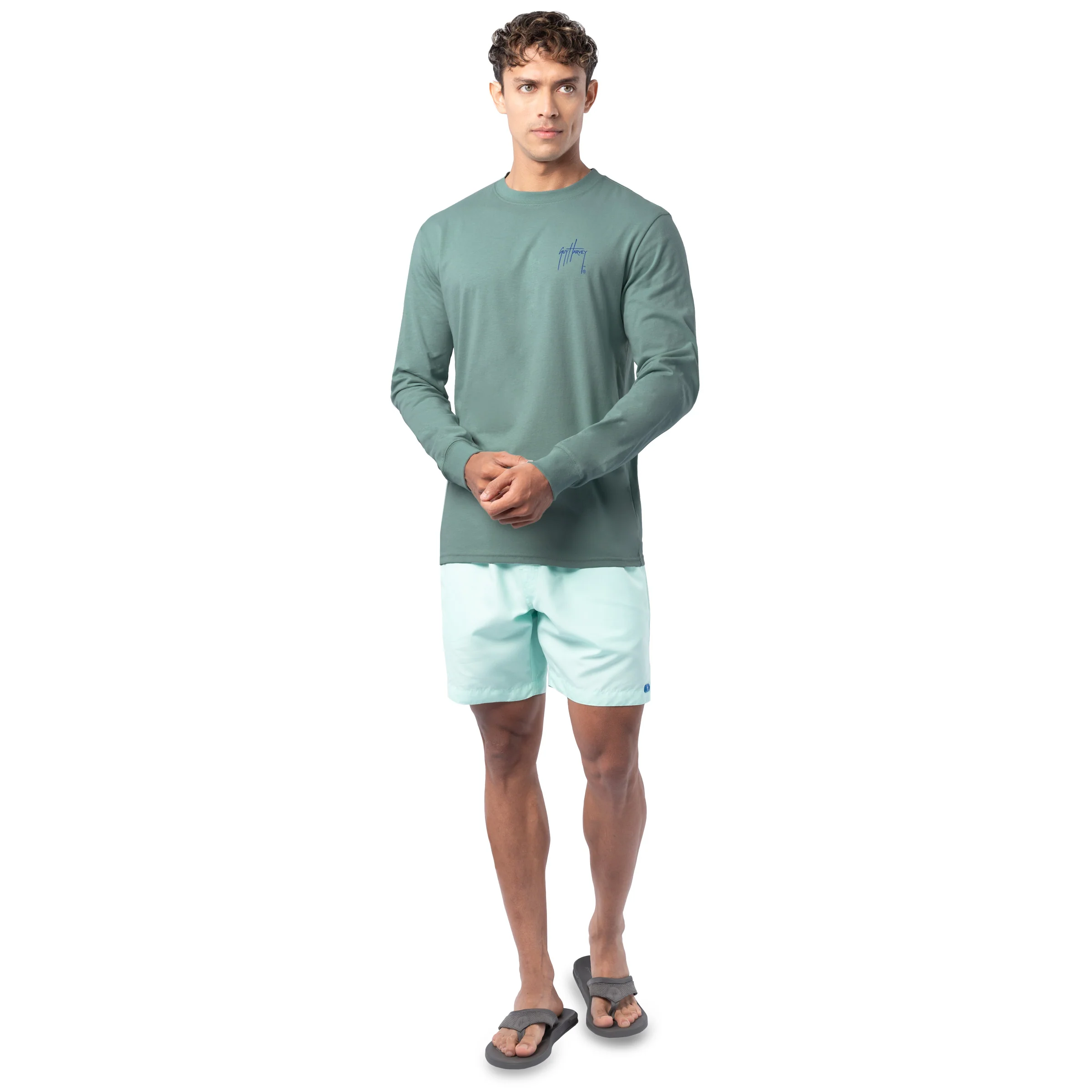Lightweight Long Sleeve Tee - Volcano - Image 8