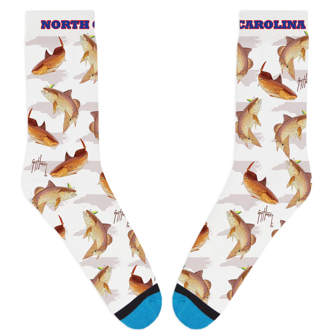 Guy Harvey North Carolina Redfish Socks