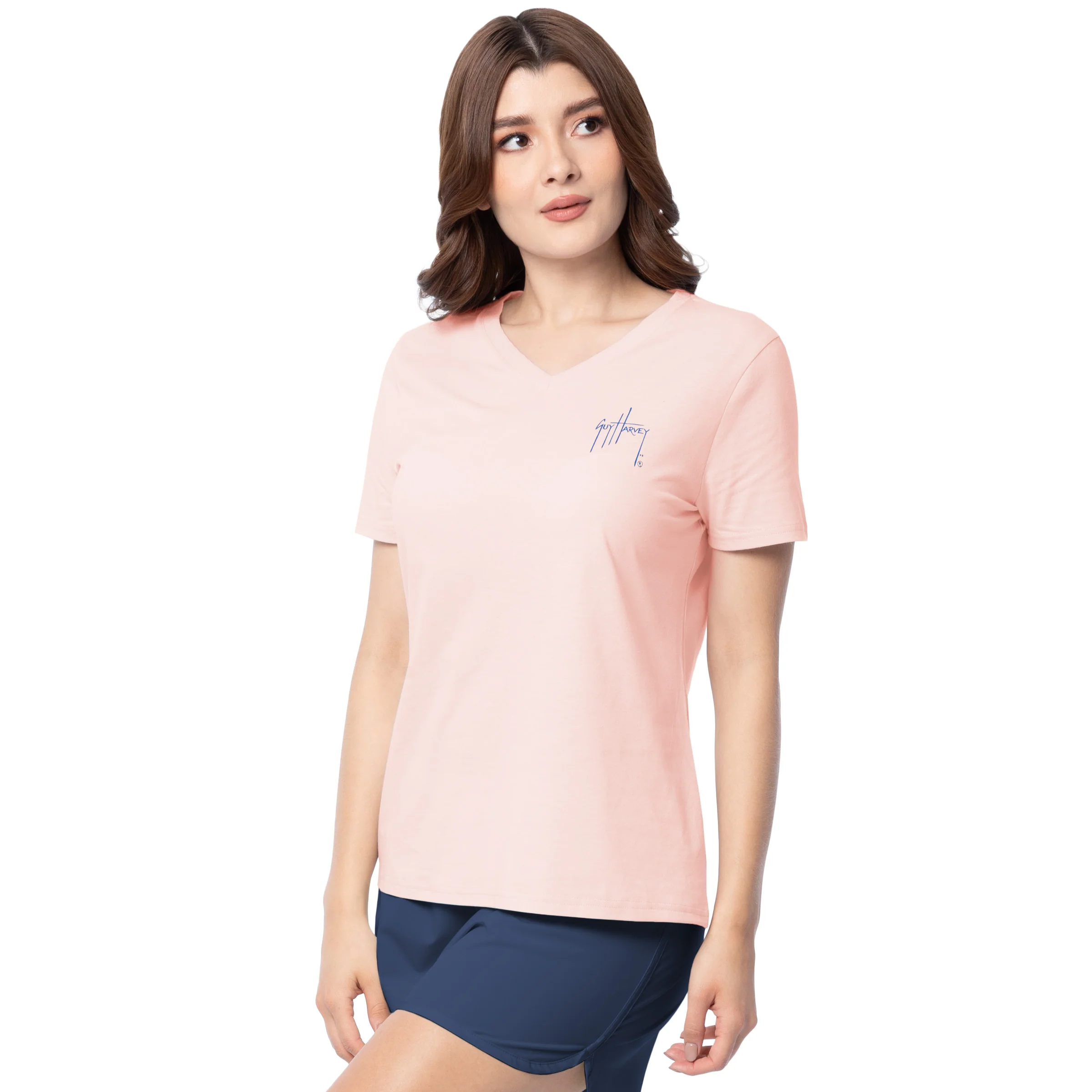 Lightweight V-Neck Tee - Palm Breeze - Image 3