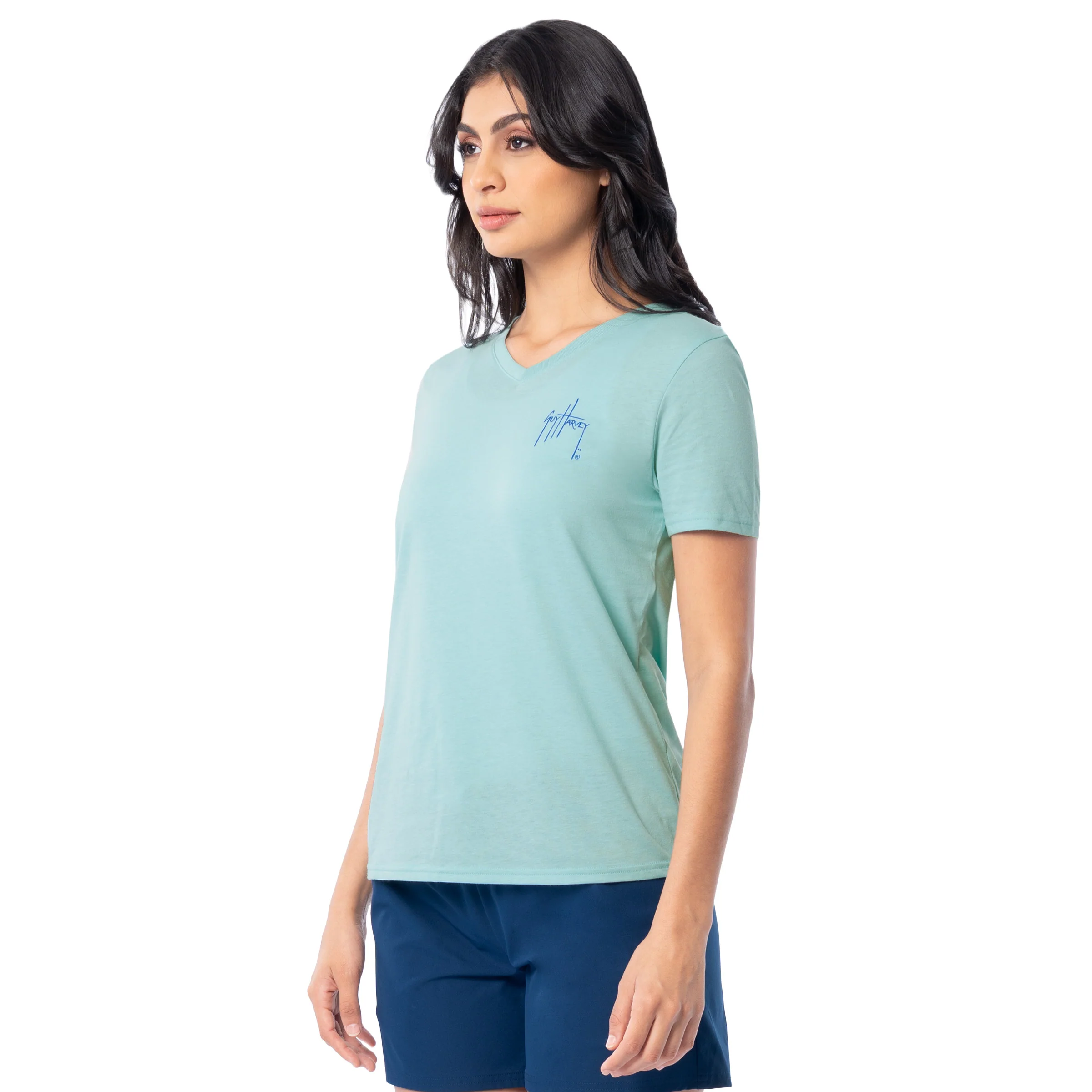 Lightweight V-Neck Tee - Paradise Turtle - Image 3