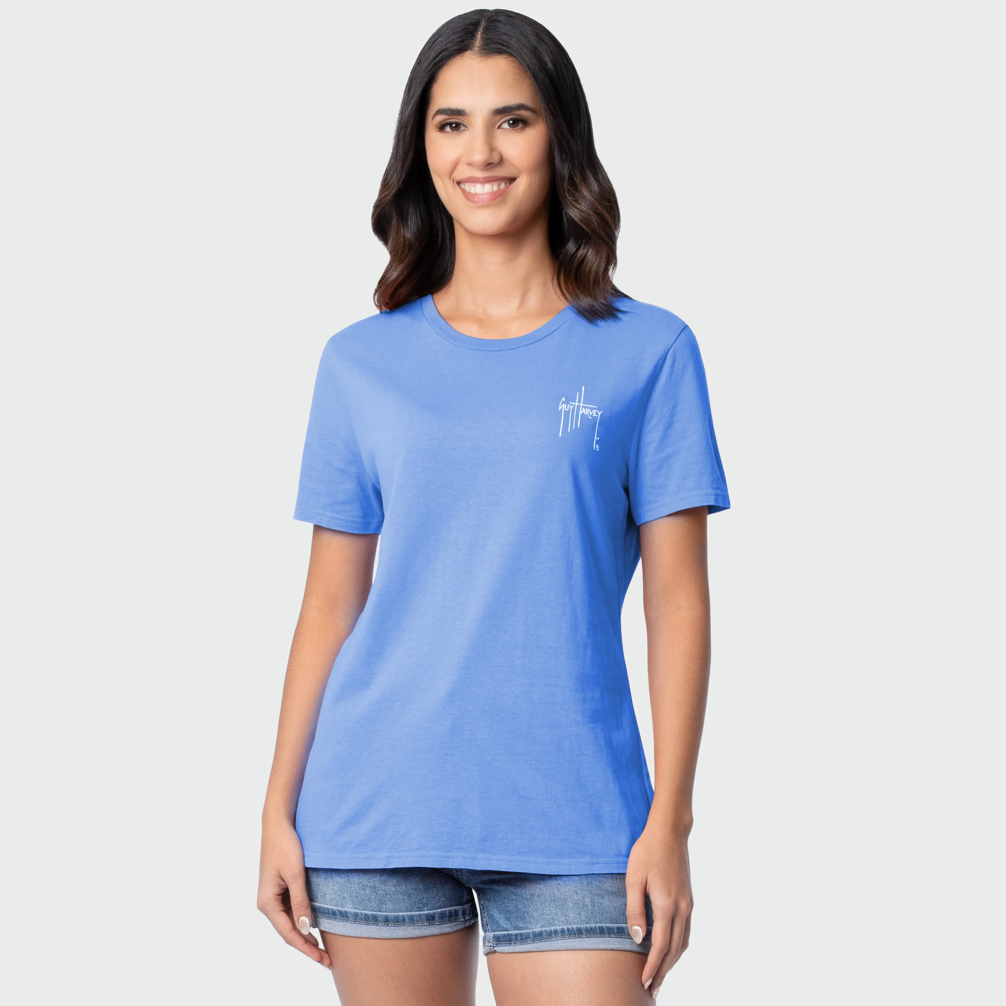 HarborLite Crew Tee - Flower Art - Image 2