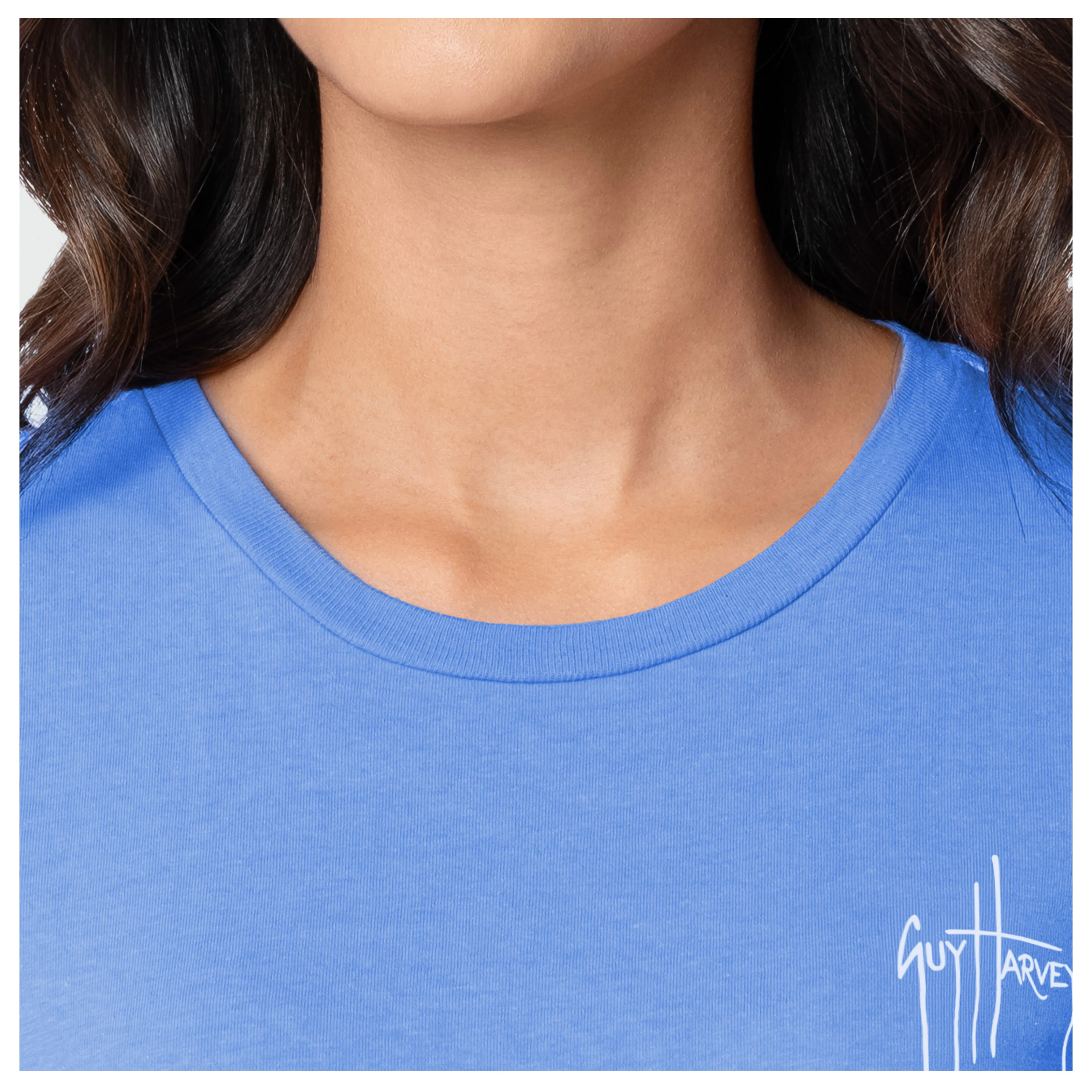 HarborLite Crew Tee - Flower Art - Image 5