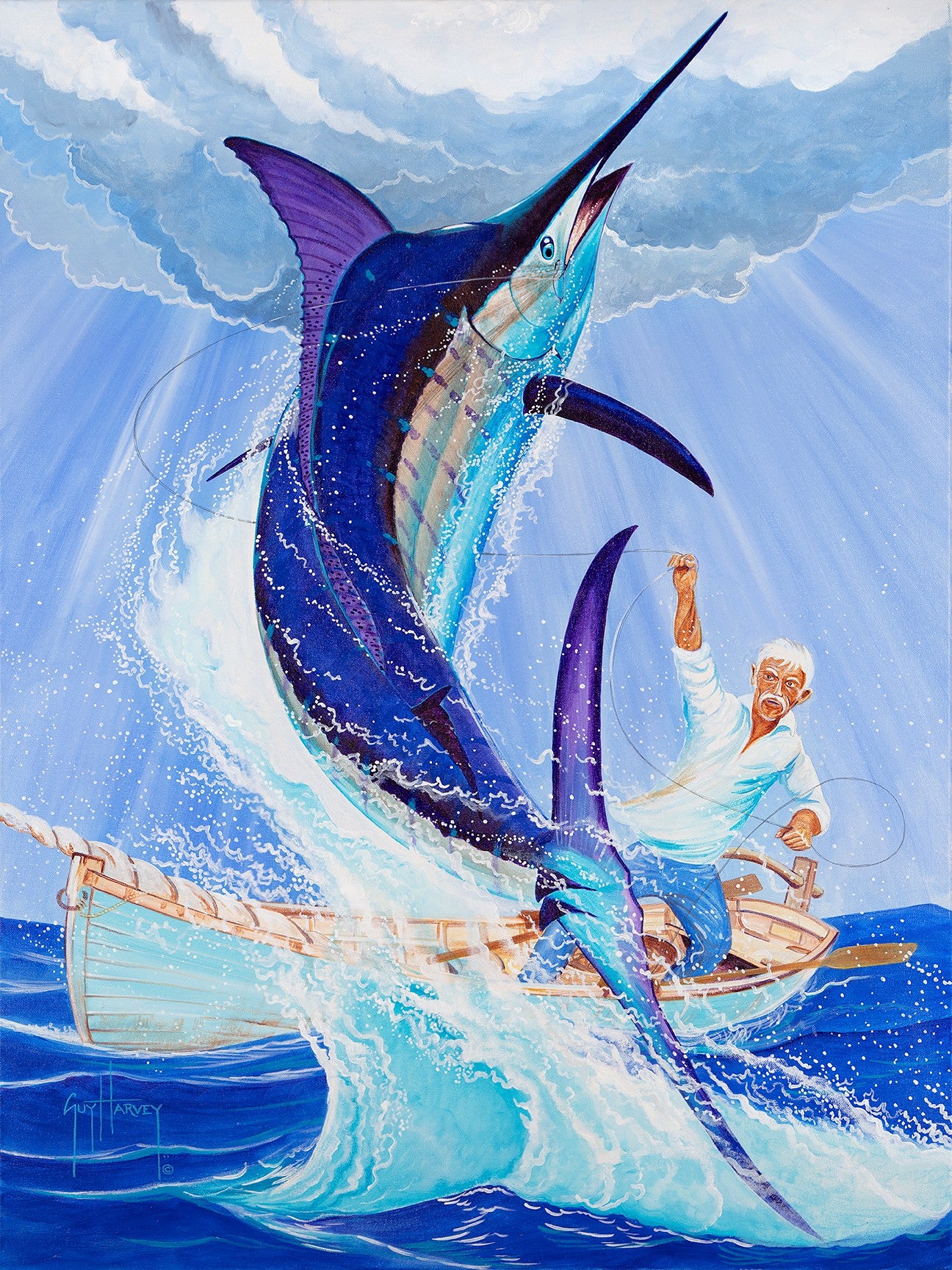 "Hats Off Blue" Original