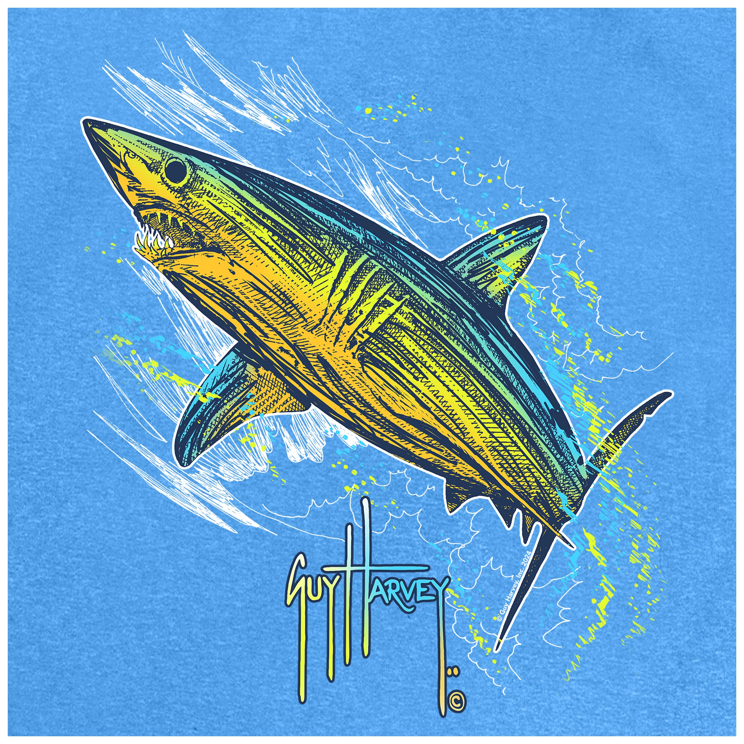 Performance Hoodie - Mako Scribble - Image 3