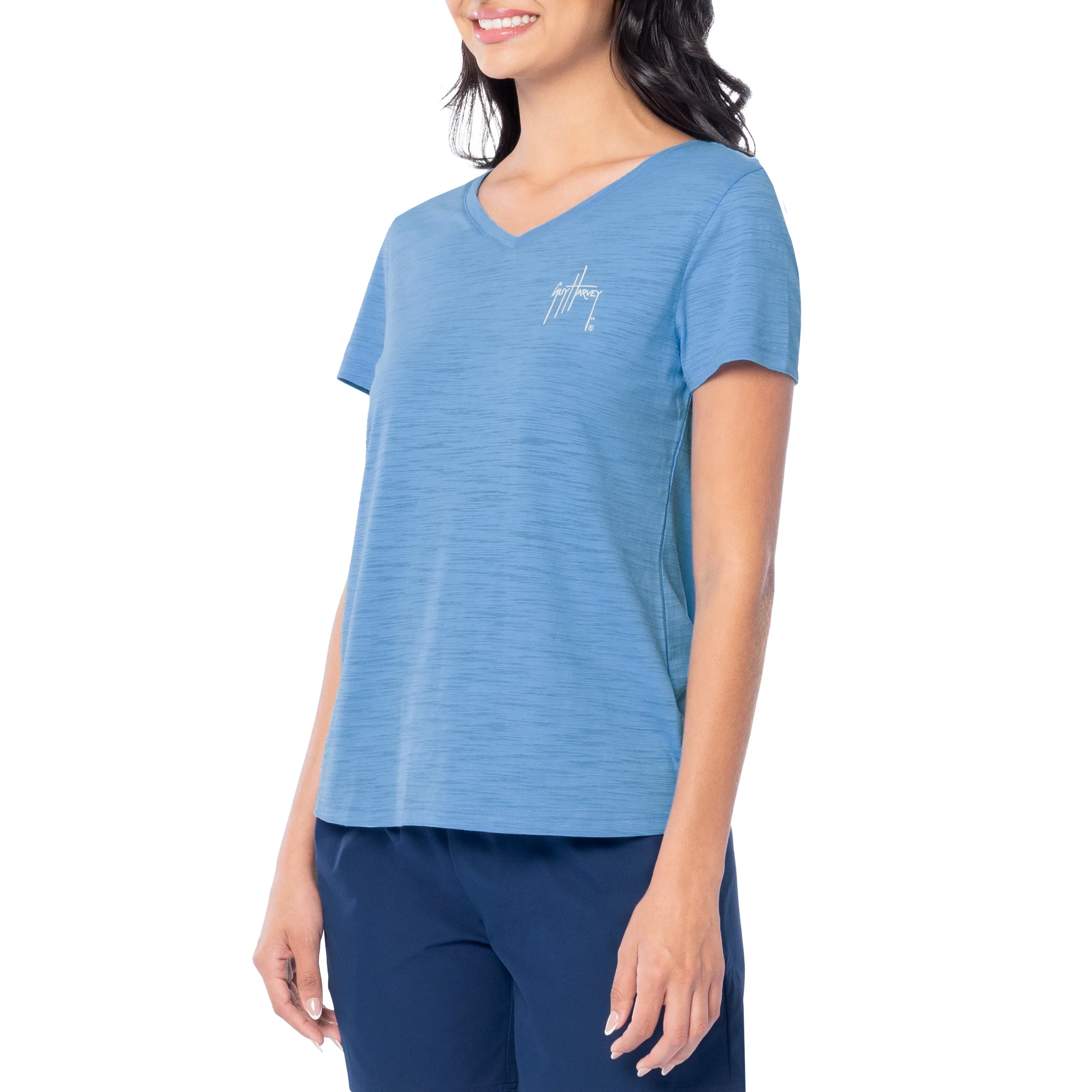 Women's Anchored Relaxed V-Neck Top - Image 4