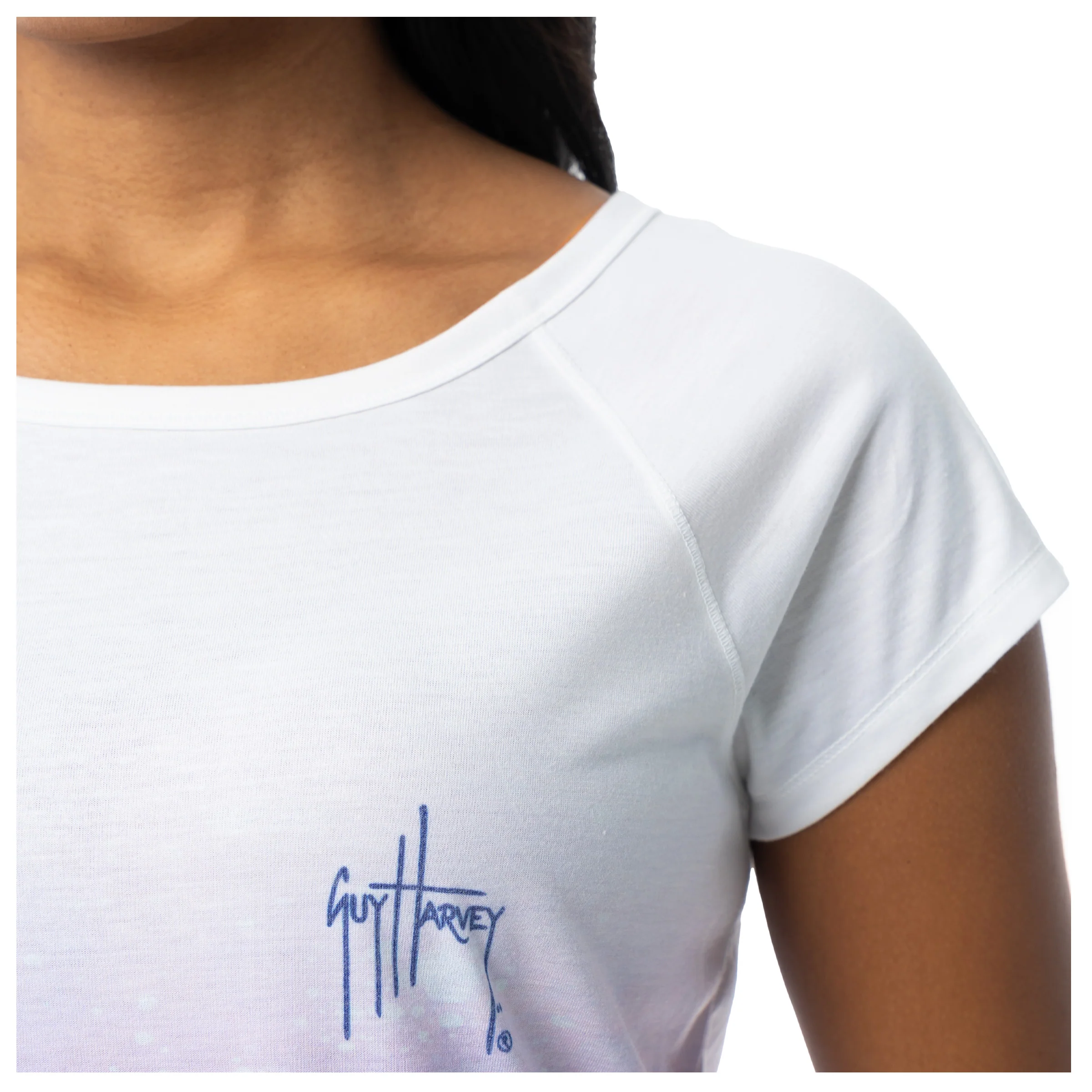 Women's Beach Side Short Sleeve Poly/Rayon Slub Top - Image 6