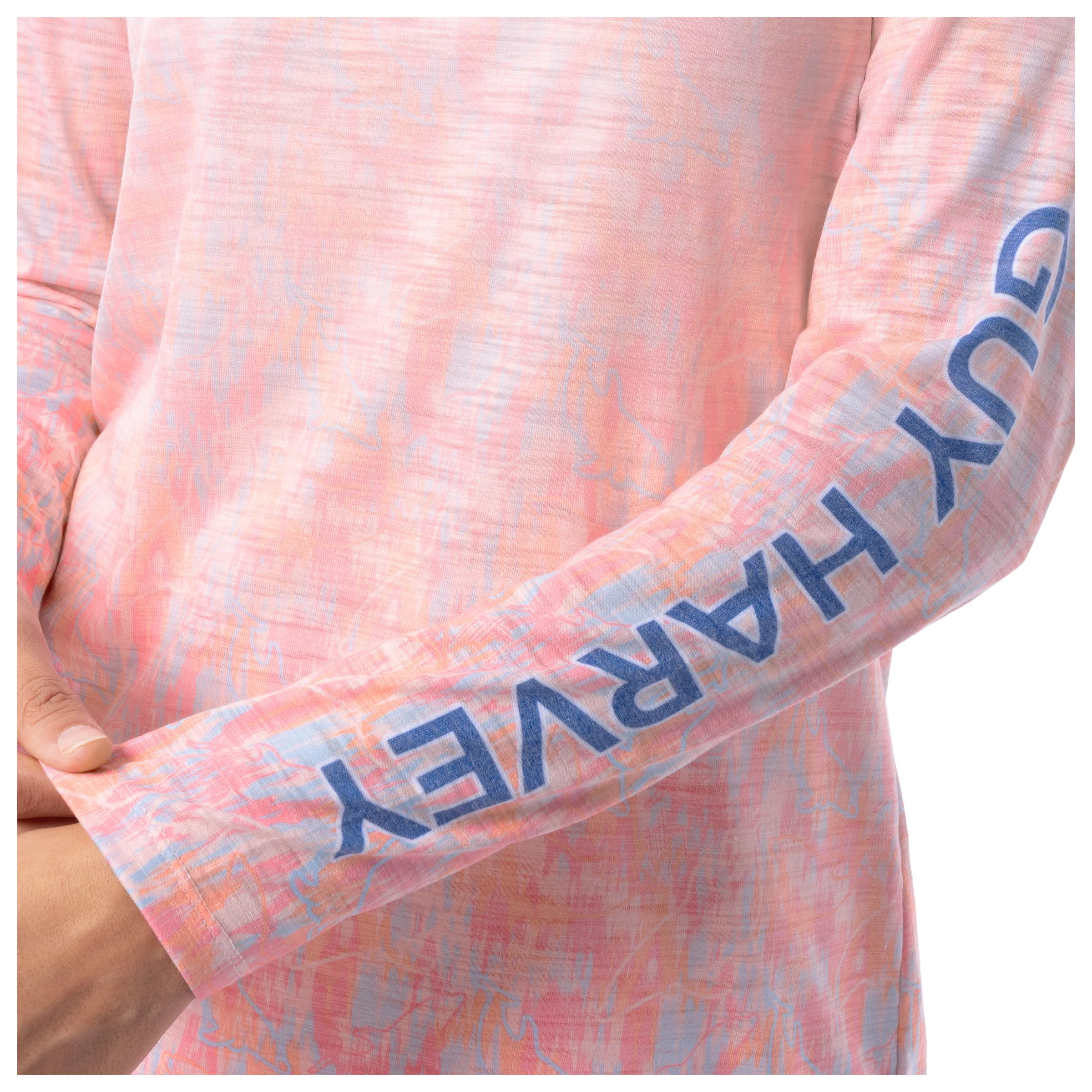 Women's Dolphin Marble Long Sleeve Raglan Slub Shirt - Image 4