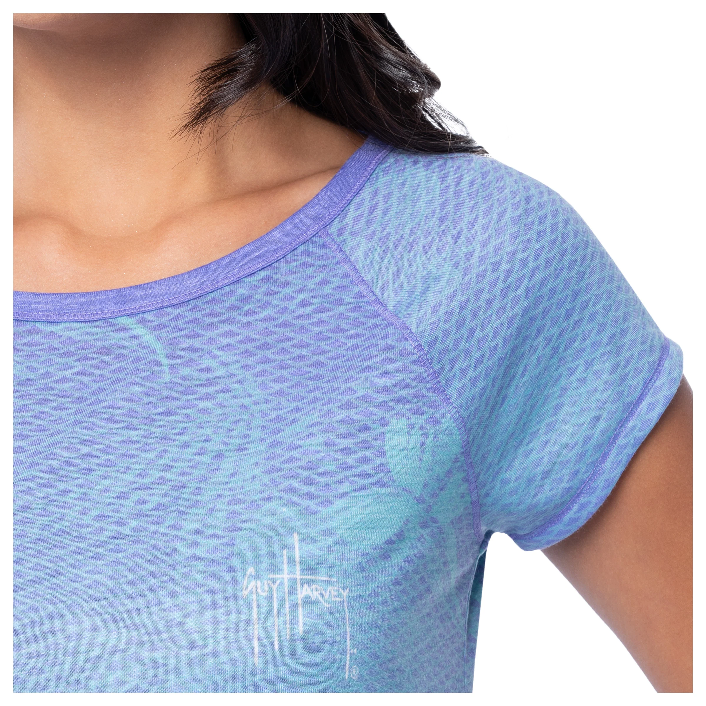 Women's Dusk Short Sleeve Poly/Rayon Slub Top - Image 5