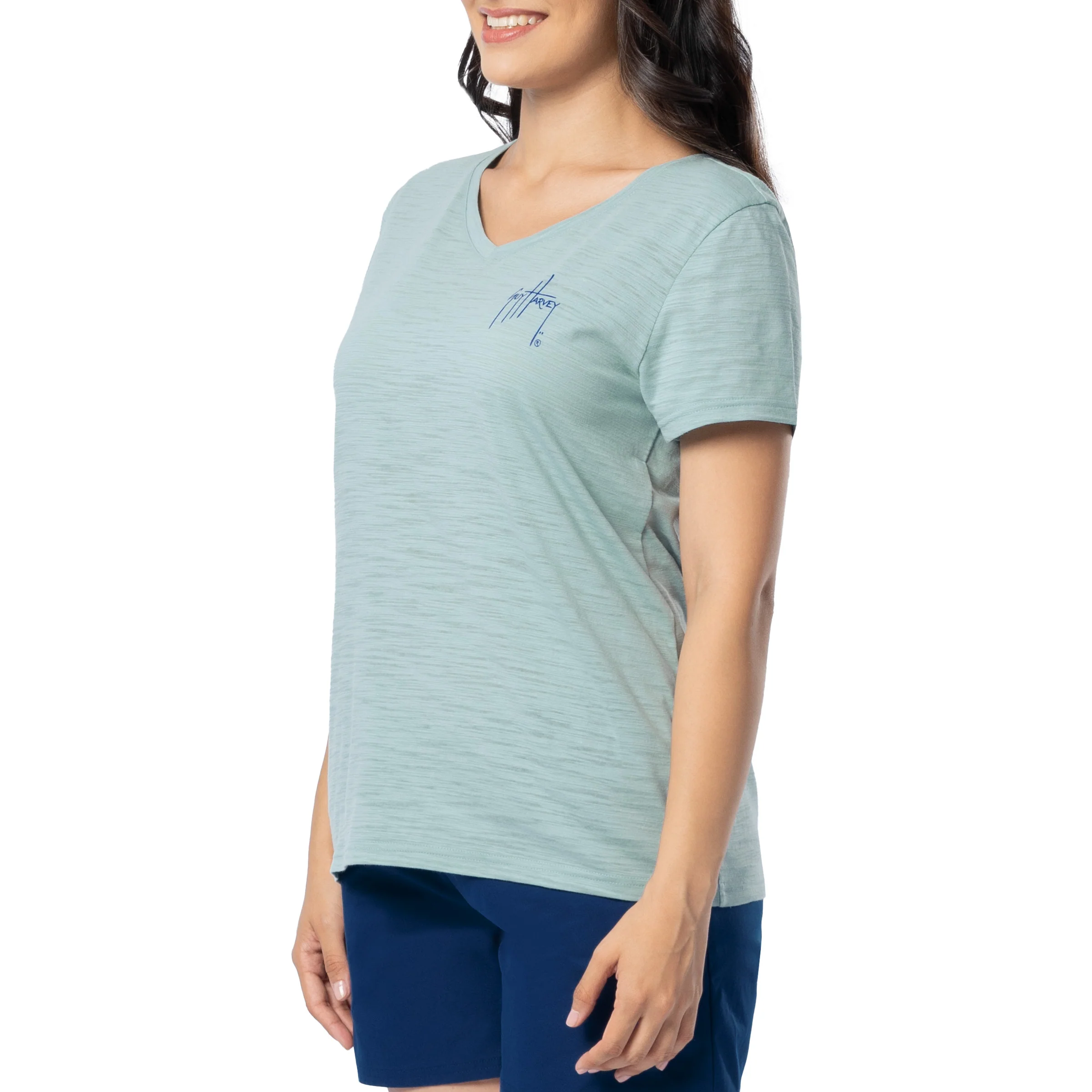 Women's Floral Bill Relaxed V-Neck Top - Image 5