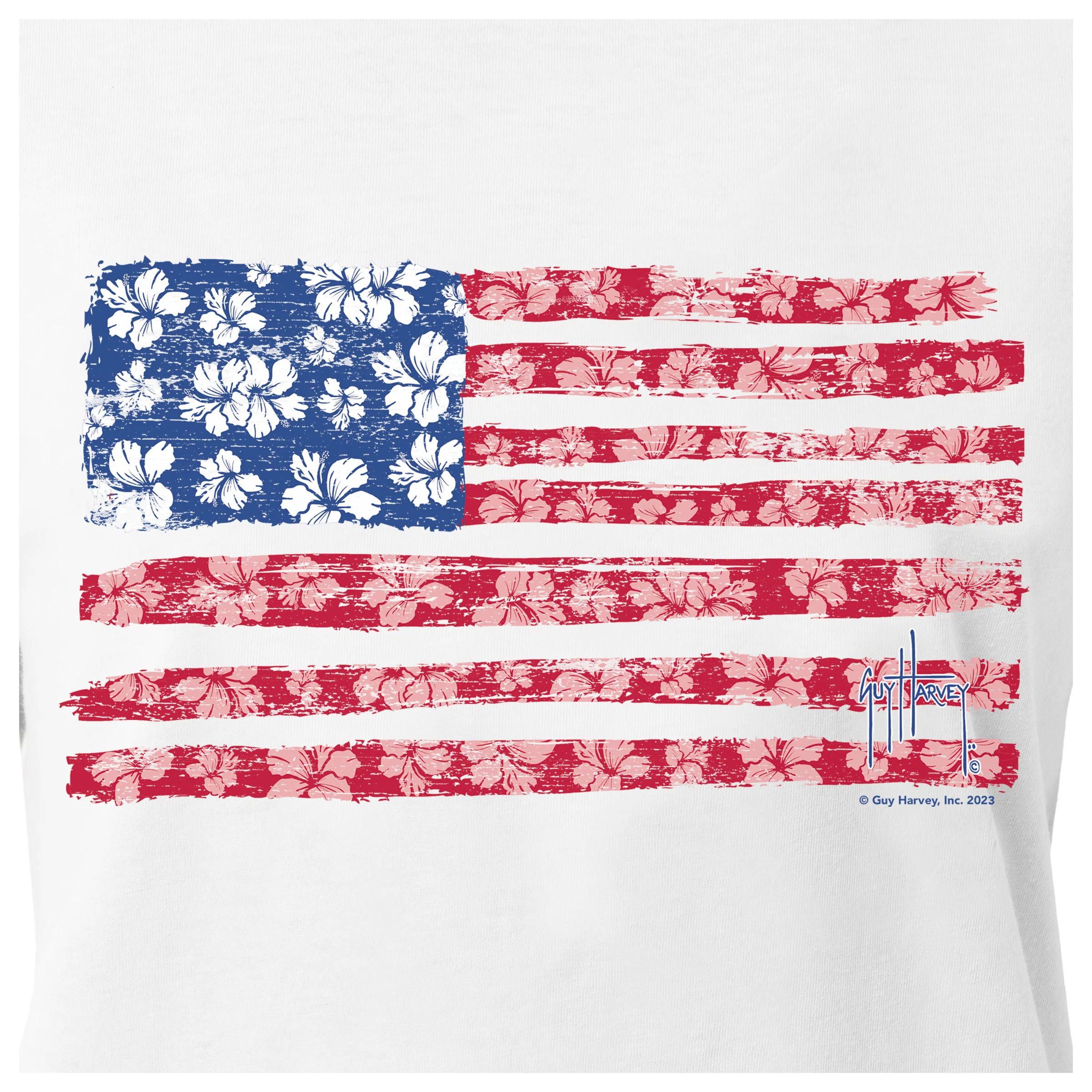 Women's Flower Floral Short Sleeve Crew Neck T-Shirt - Image 3