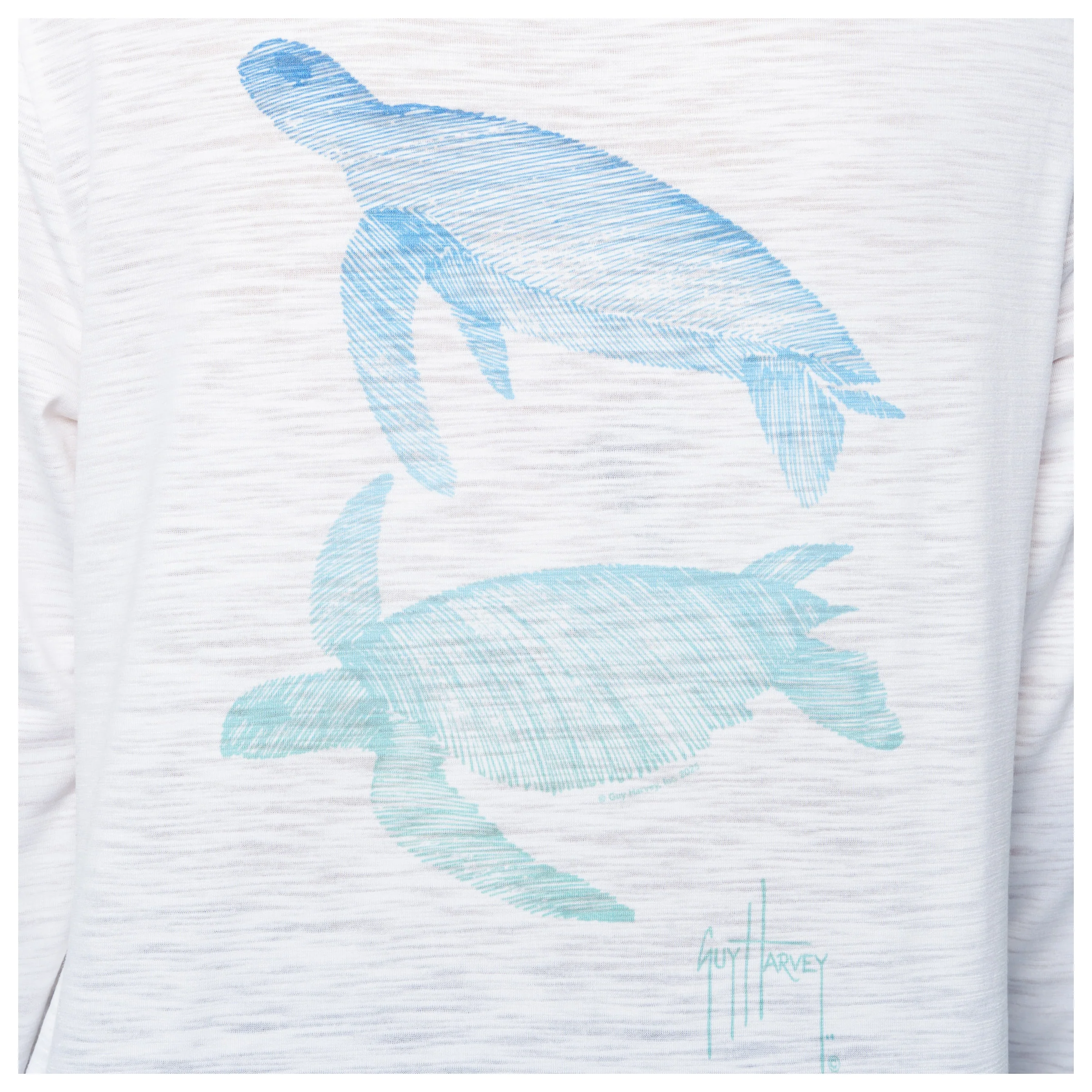 Long Sleeve Slub Tee - Gradient Turtle - Image 4