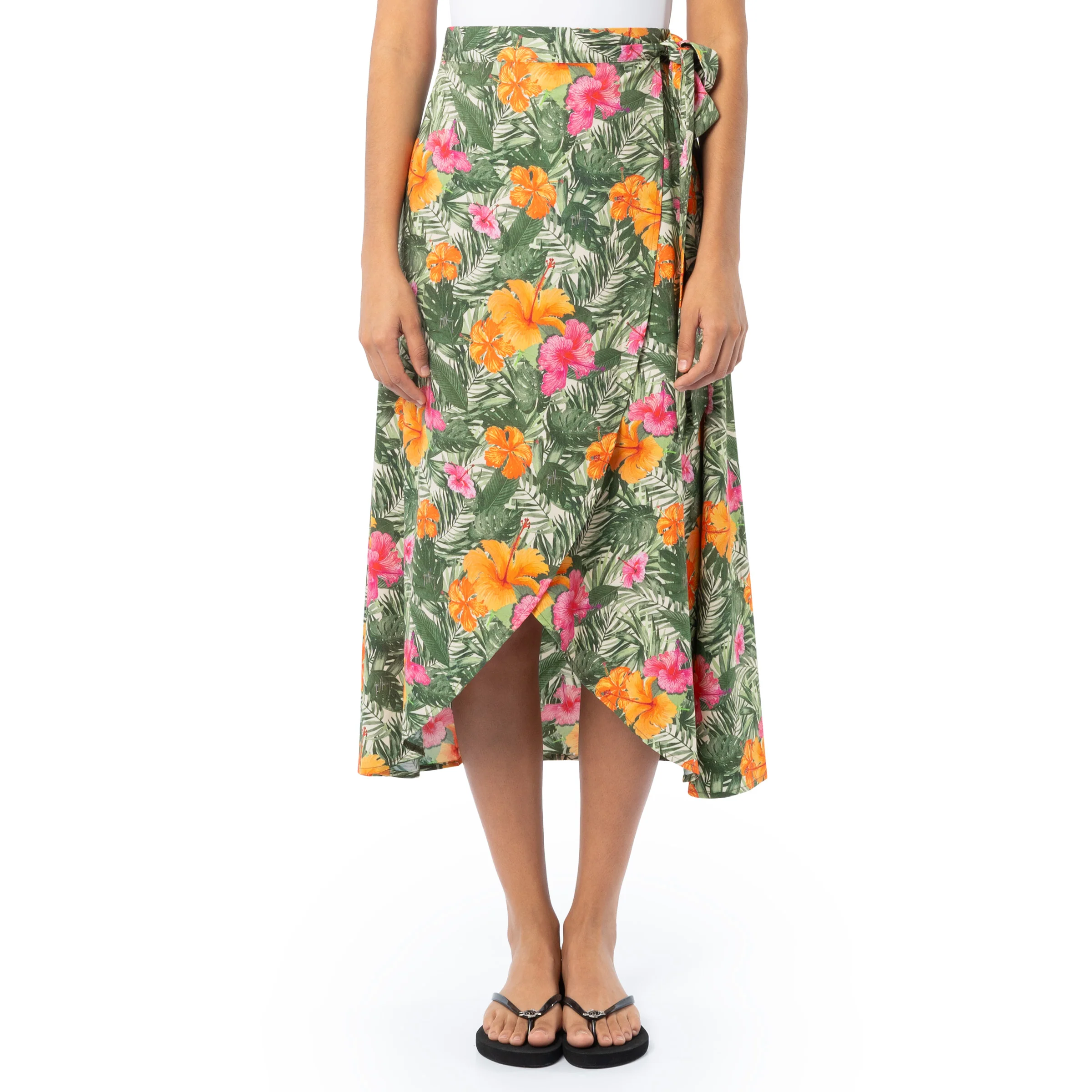 Women's Hibiscus Garden Wrap Skirt - Image 2