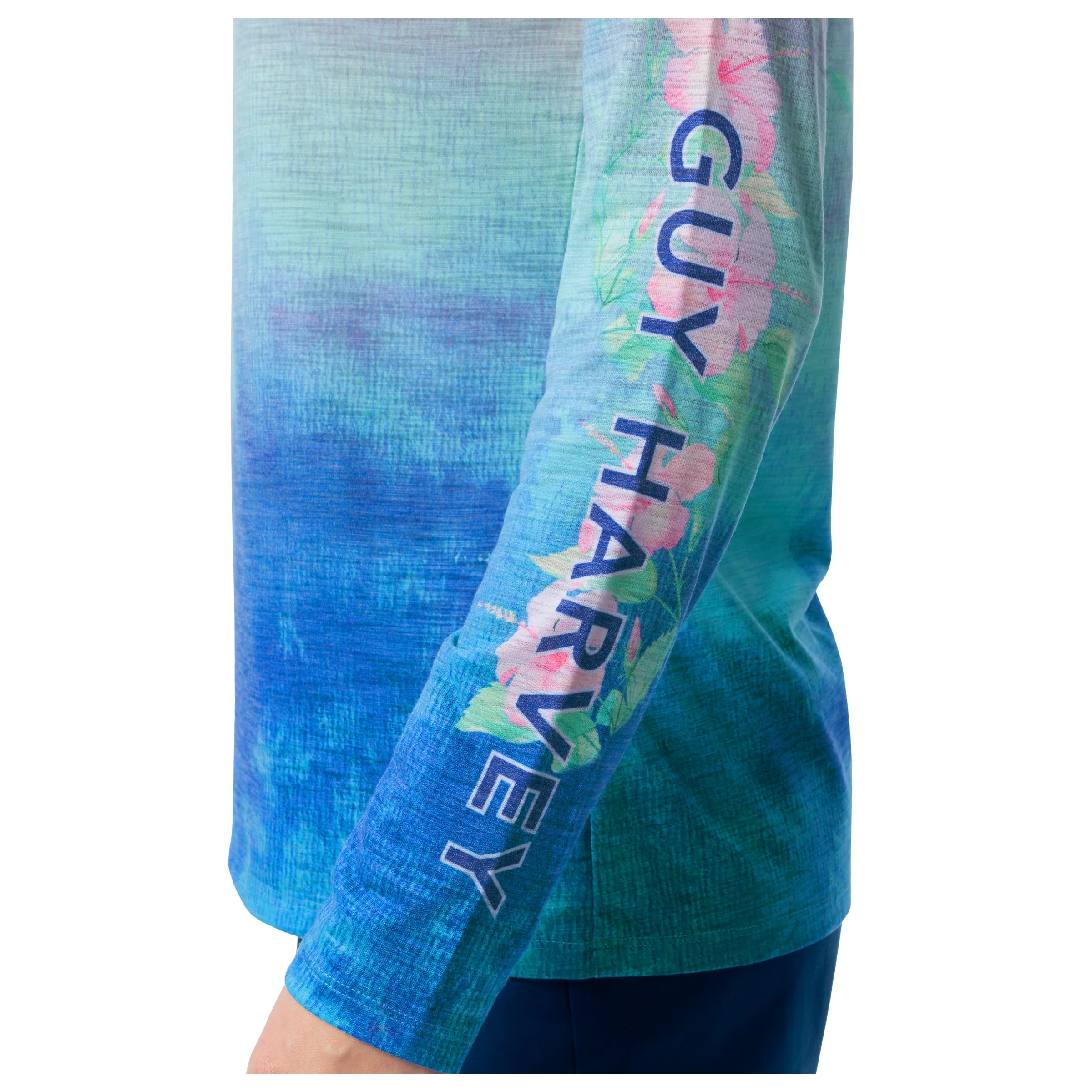 Long Sleeve Slub Tee - Hibiscus Sunrise - Image 6