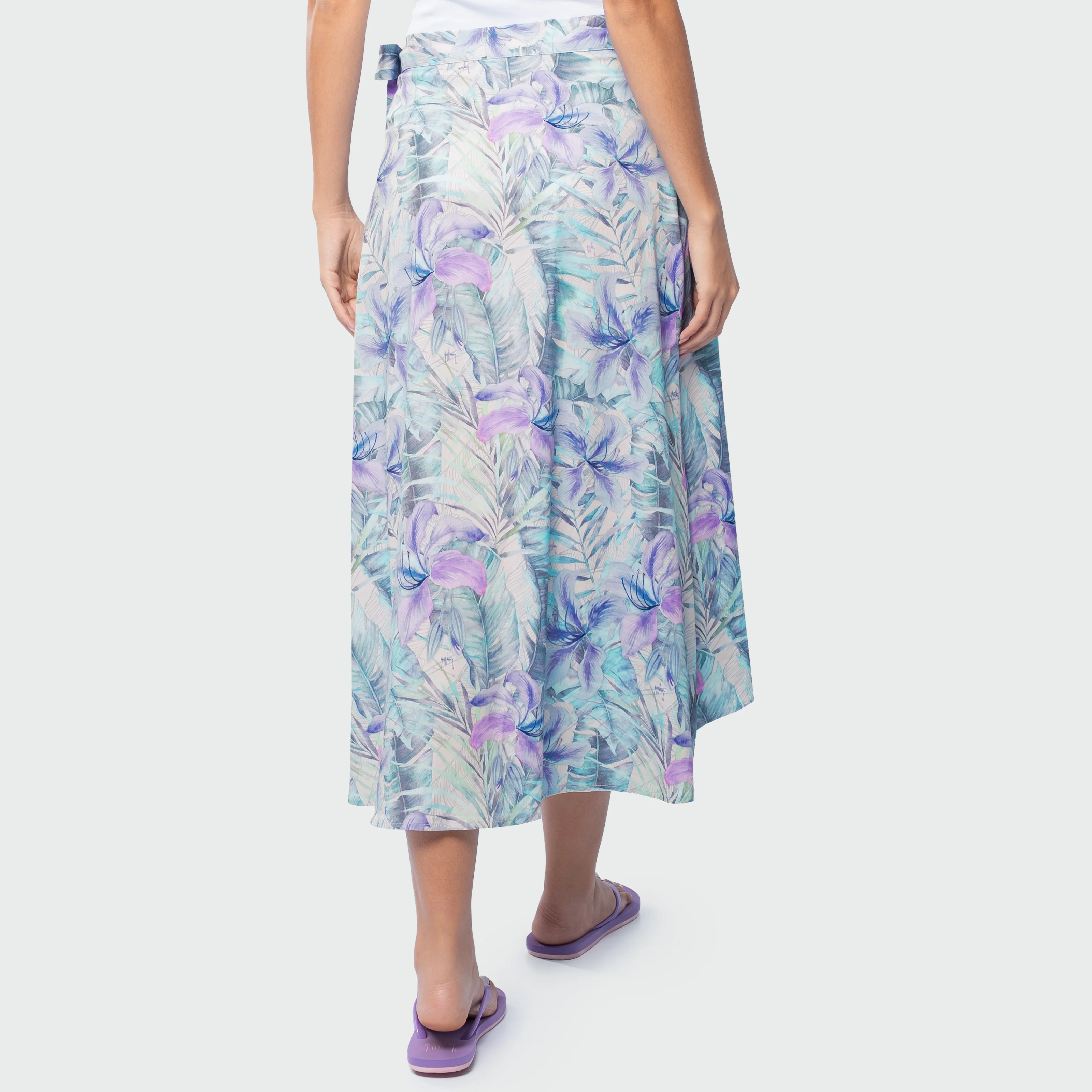 Island Ease Wrap Skirt - Banana Palm - Image 3