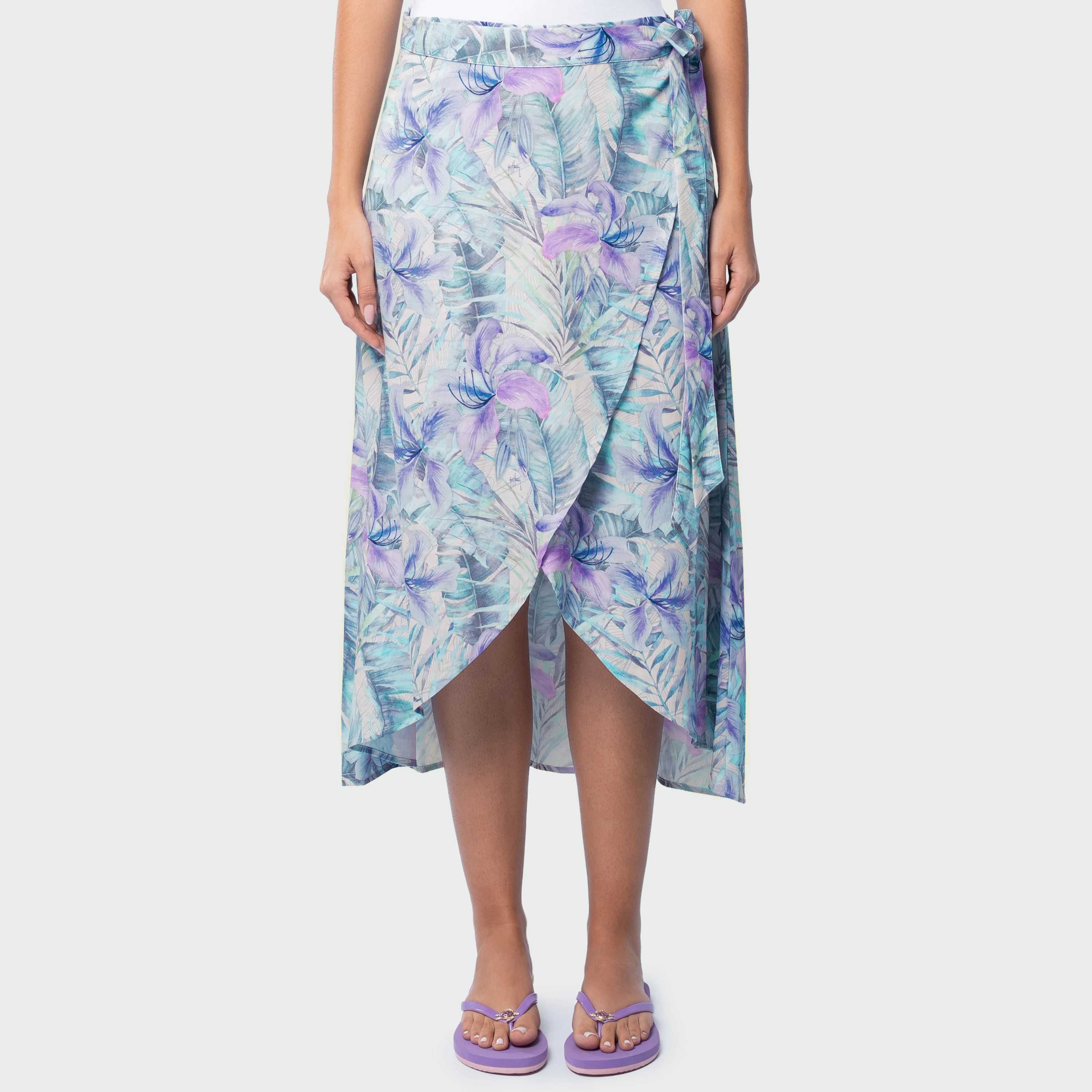 Island Ease Wrap Skirt - Banana Palm - Image 7