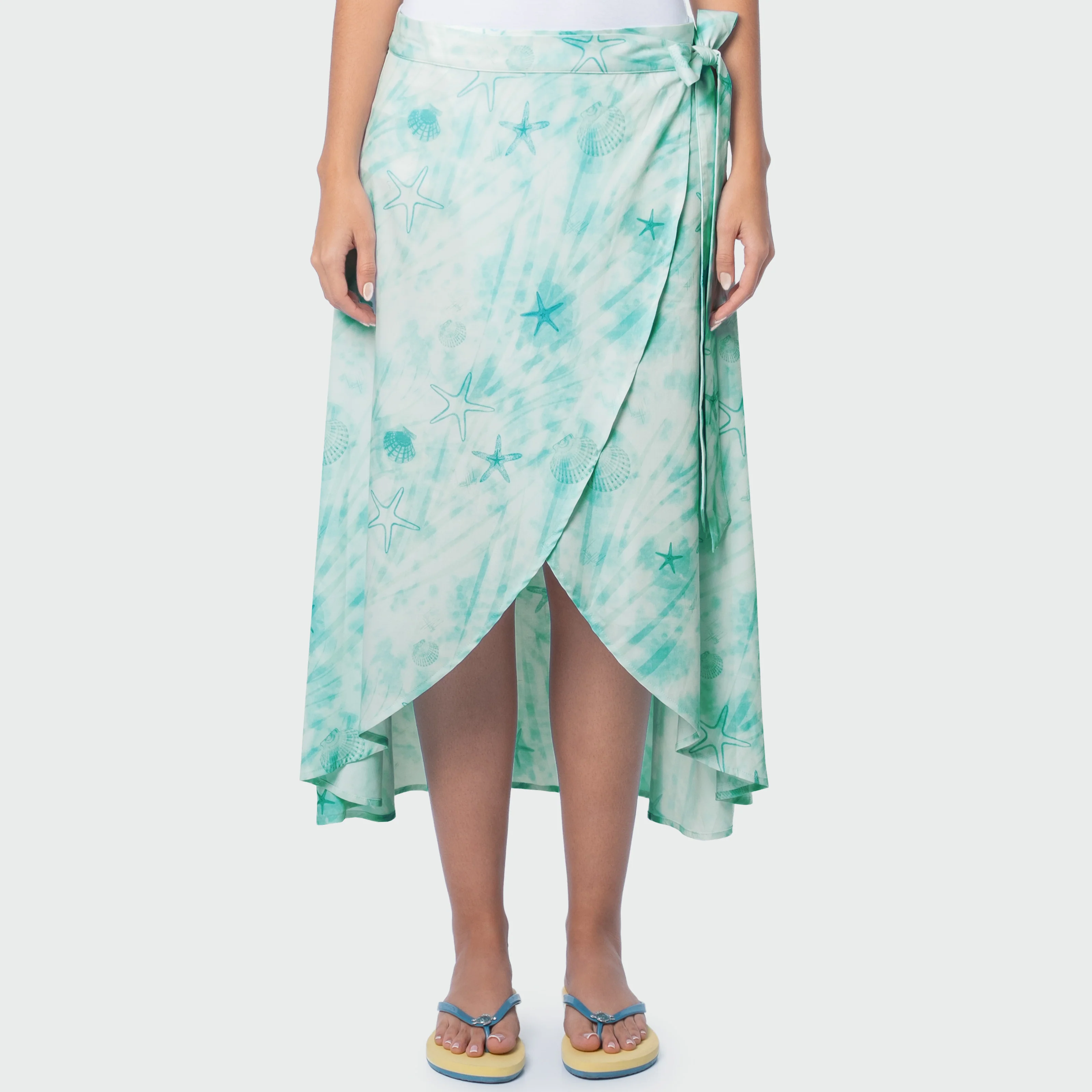 Island Ease Wrap Skirt - Ocean Tide - Image 7