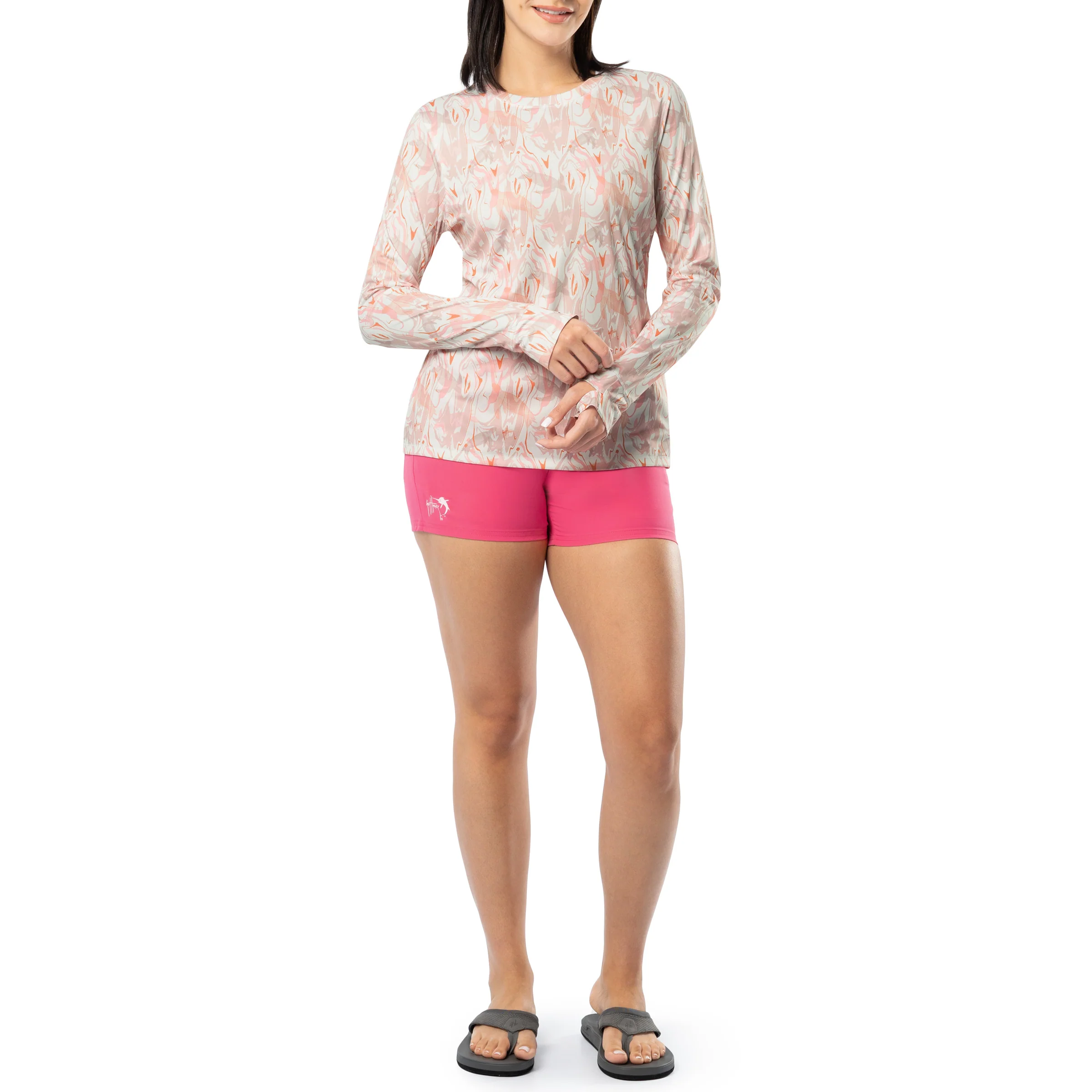 Women's Marble Turtles Long Sleeve Sun Protection Top - Image 7
