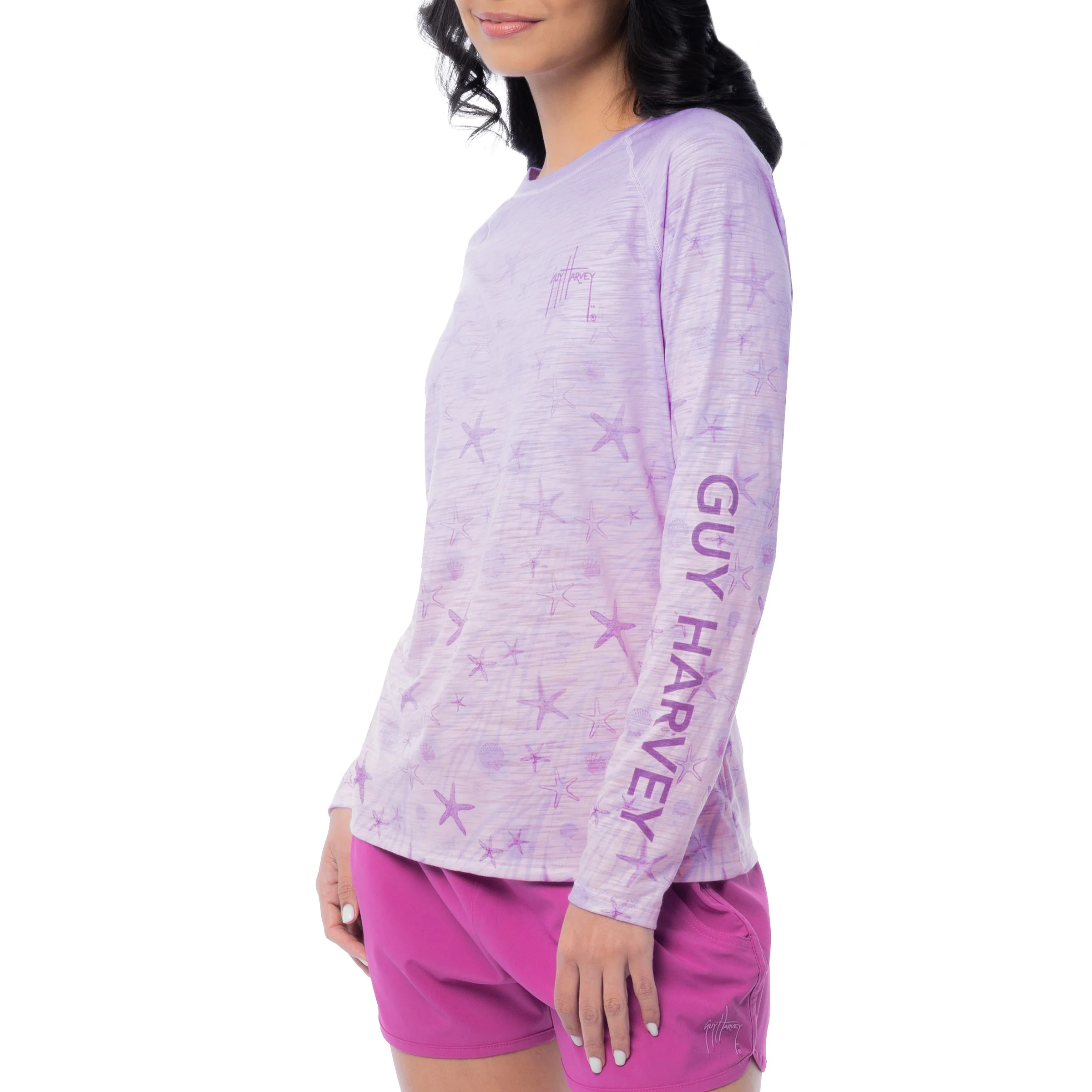 Women's Ocean Current Long Sleeve Raglan Slub Shirt - Image 3