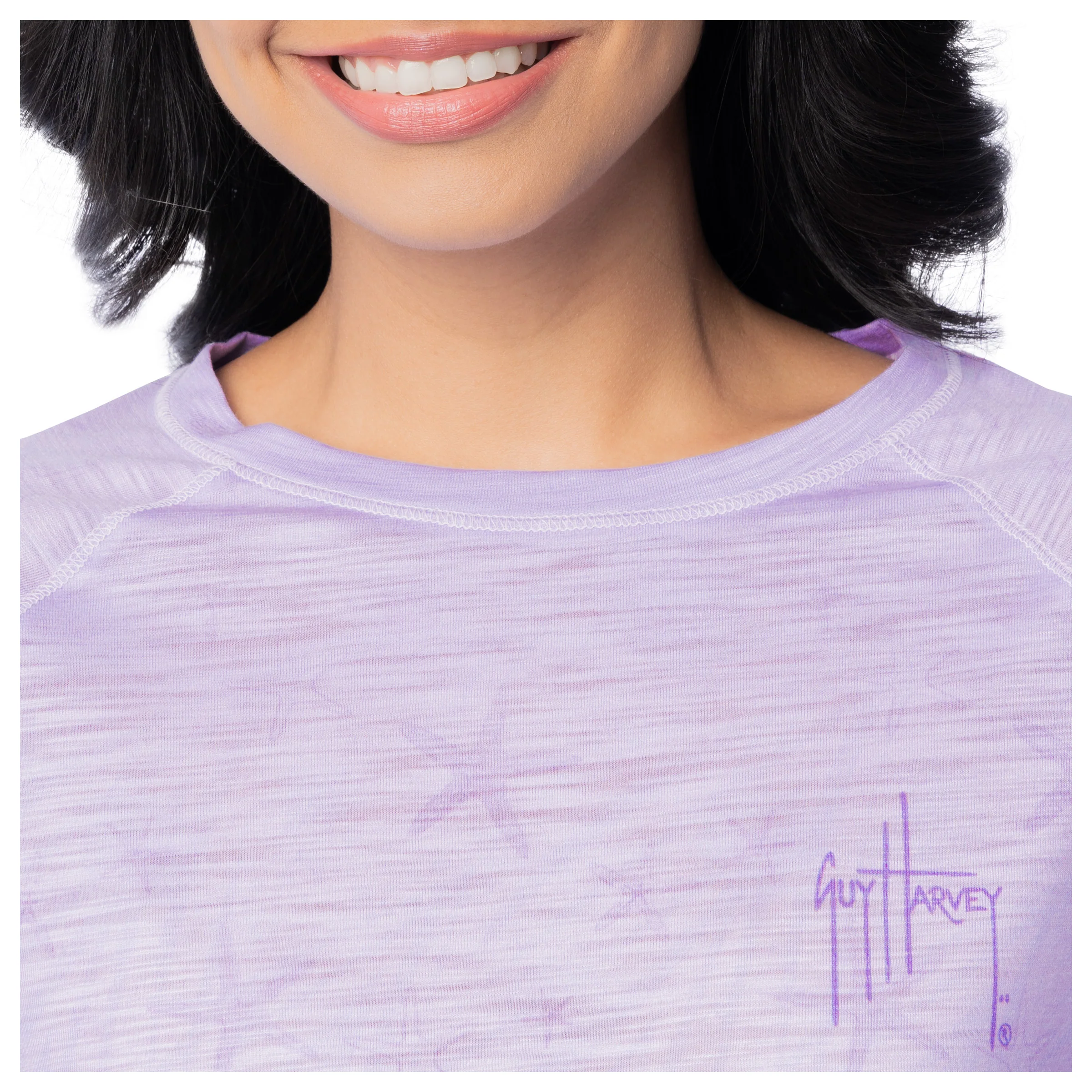 Women's Ocean Current Long Sleeve Raglan Slub Shirt - Image 5