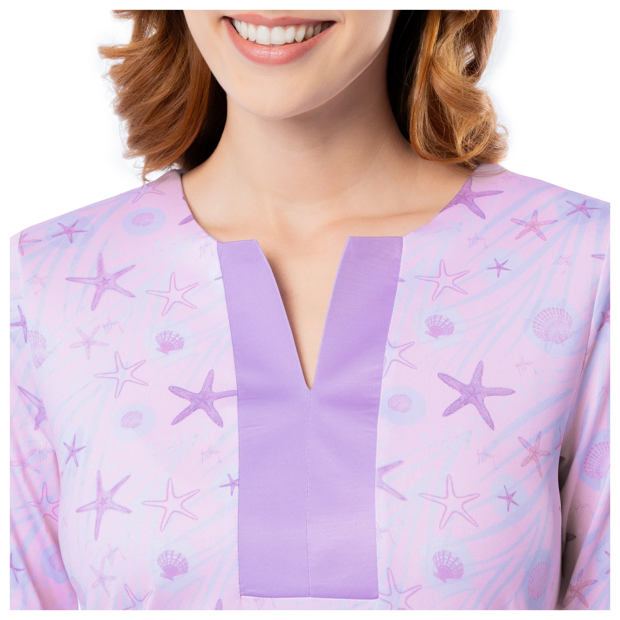 Women's Ocean Current Printed Tunic Dress - Image 4
