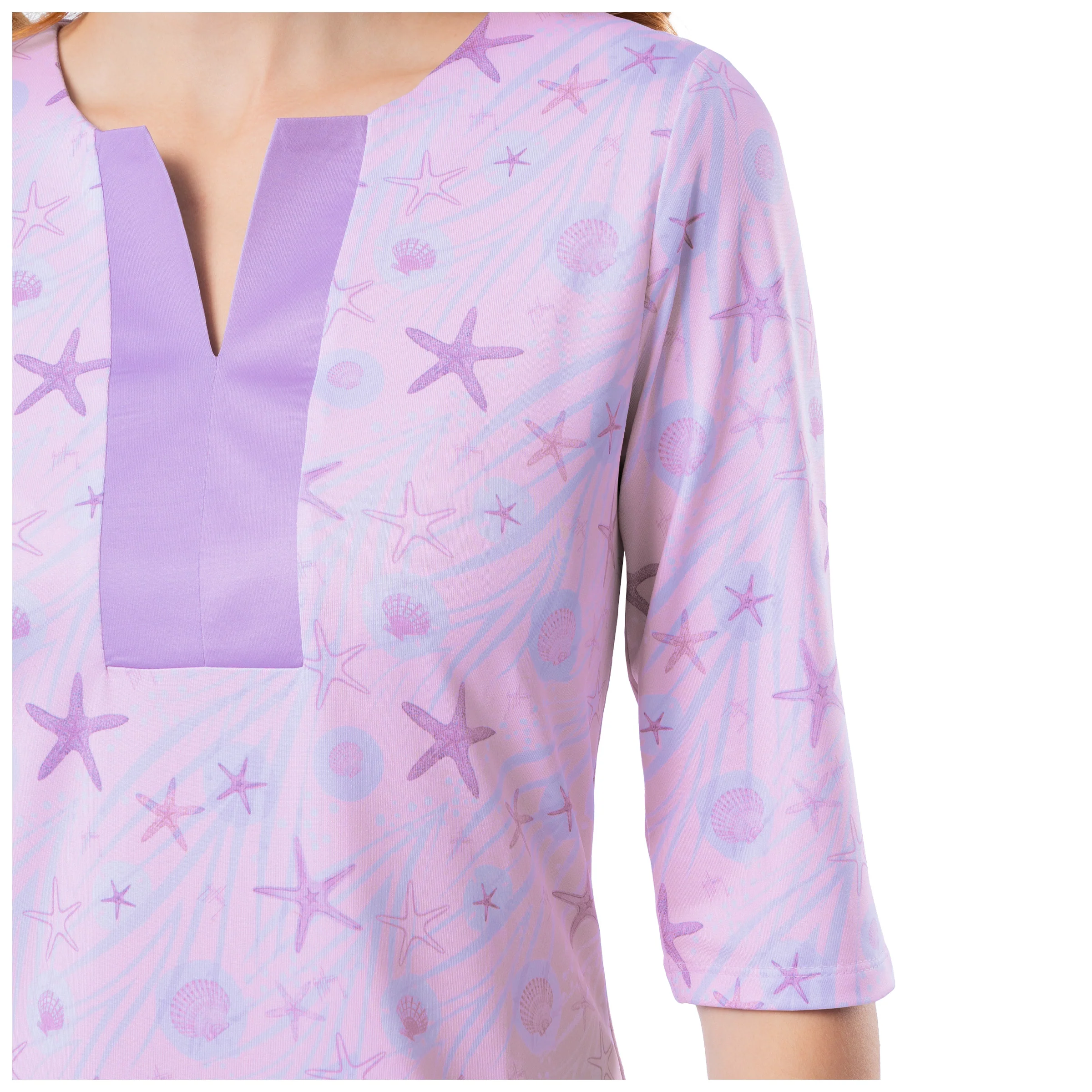Women's Ocean Current Printed Tunic Dress - Image 5