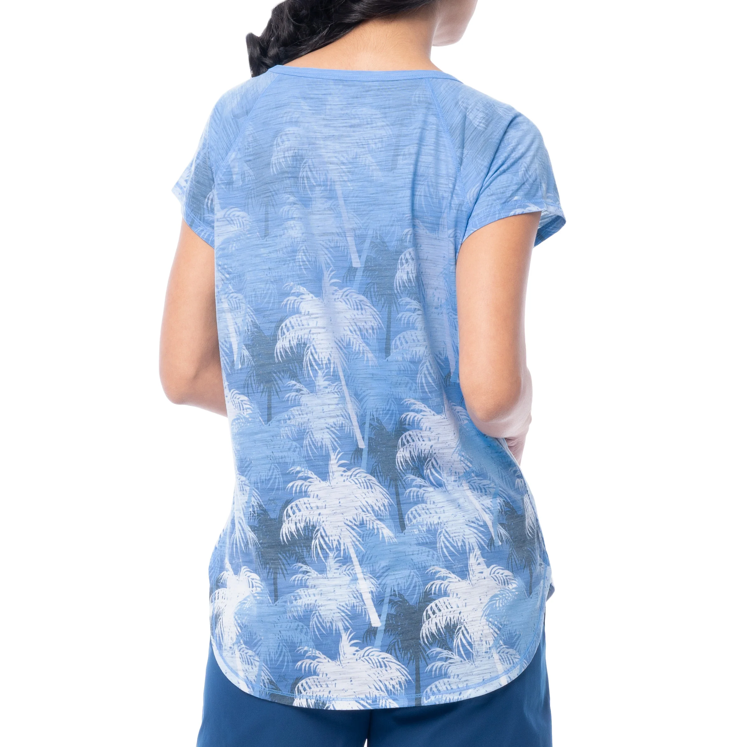 Women's Palm Springs Short Sleeve Poly/Rayon Slub Top - Image 2