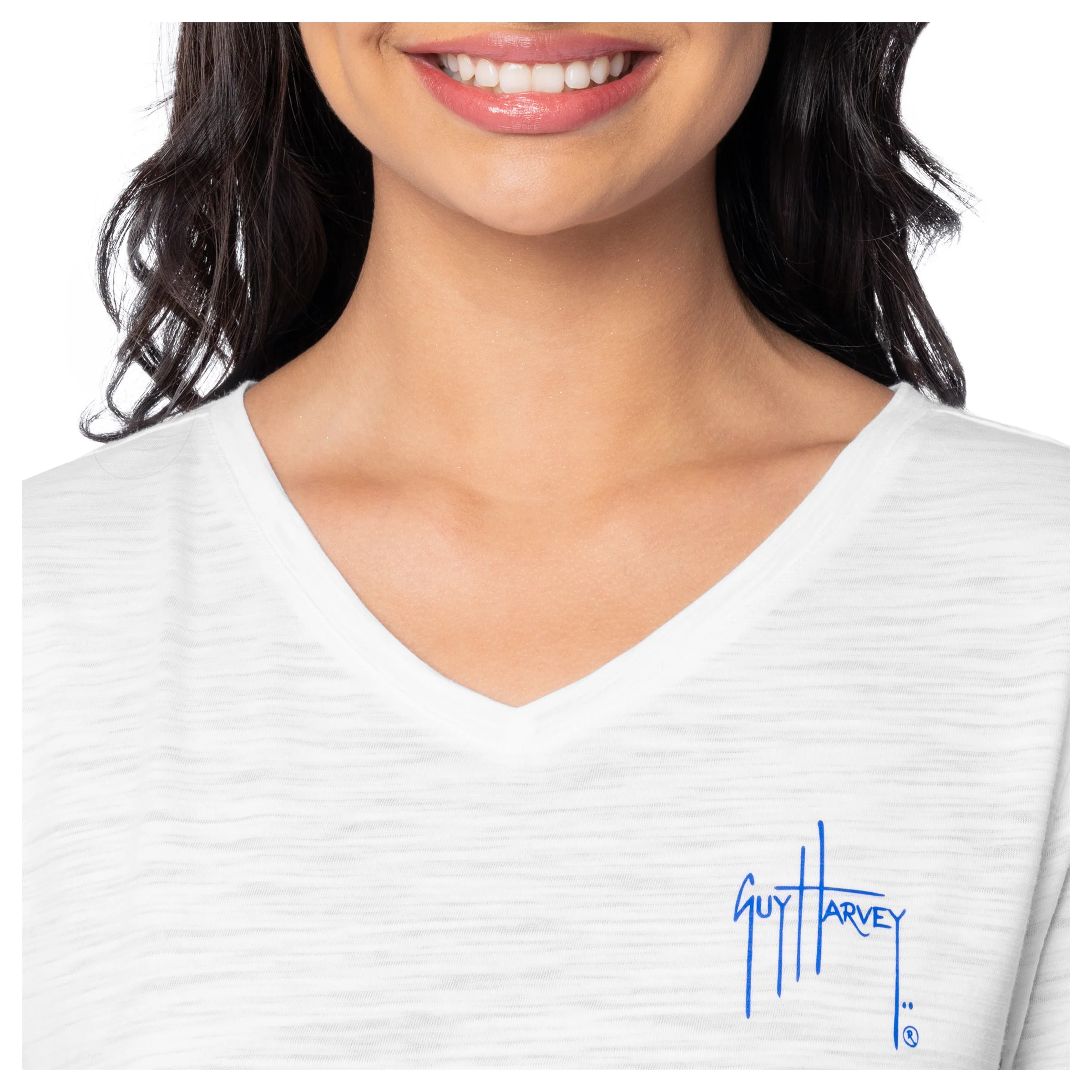 Women's Palm Tree Flag Relaxed V-Neck Top - Image 5