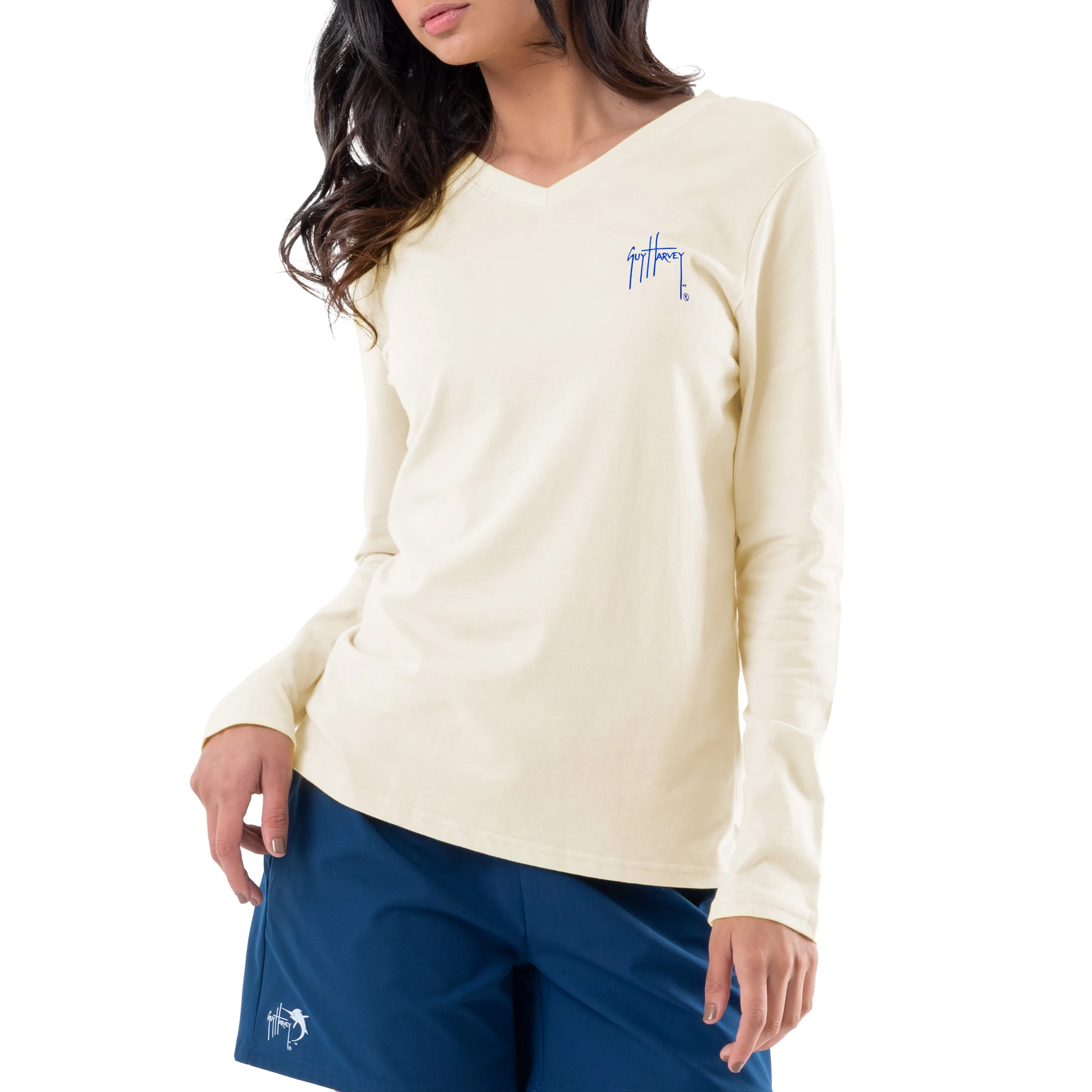 Women's Paradise Long Sleeve V Neck T-Shirt - Image 2