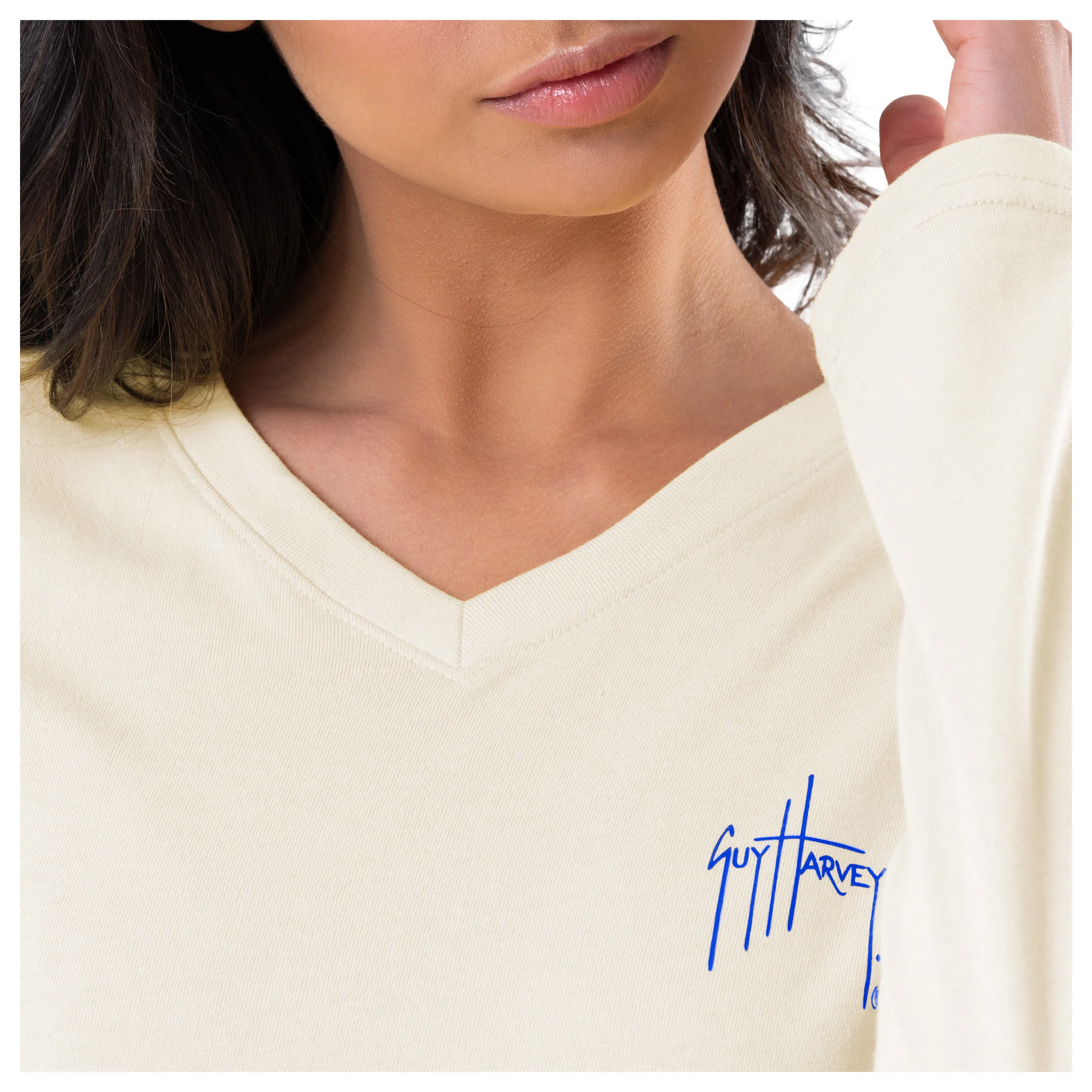 Women's Paradise Long Sleeve V Neck T-Shirt - Image 4