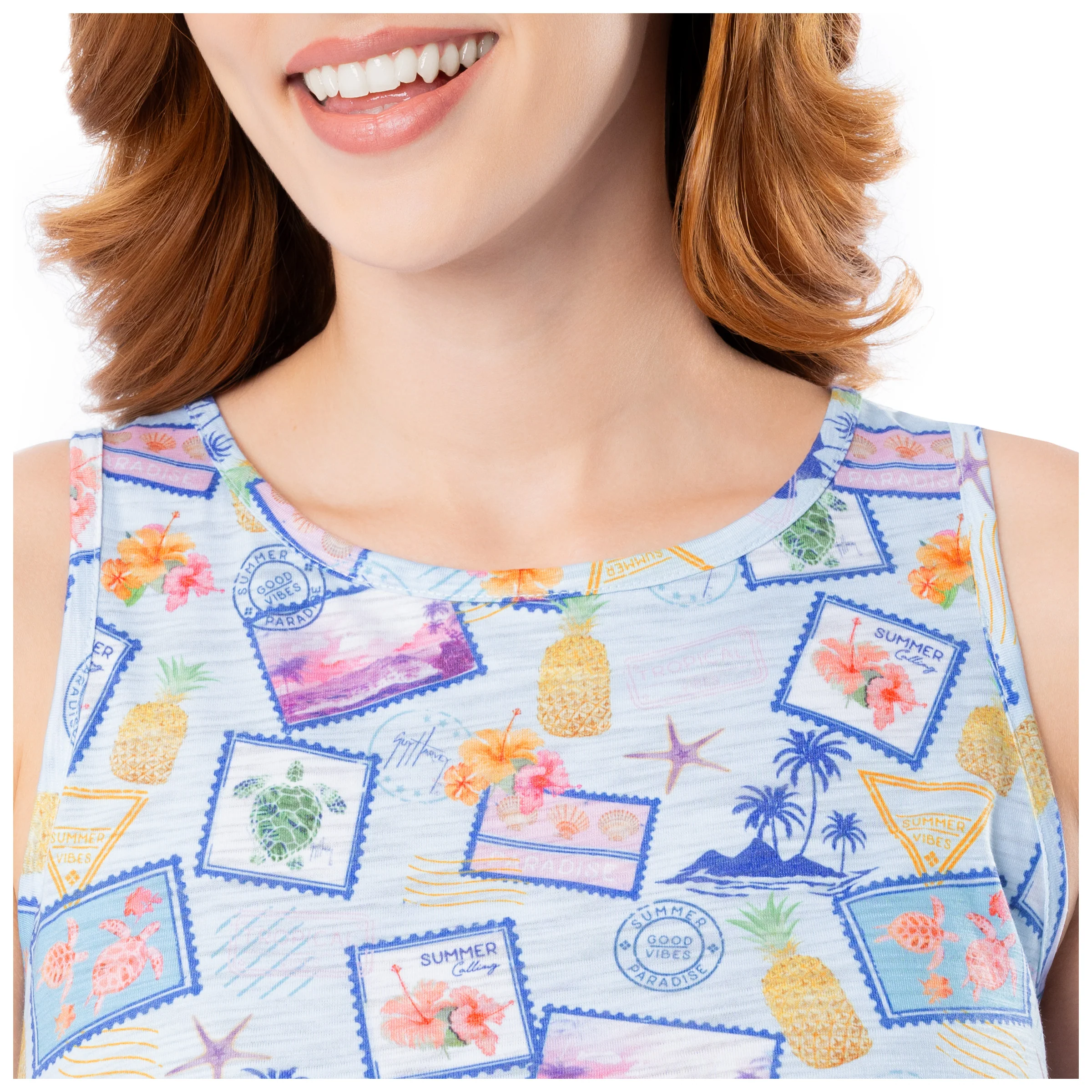 Women's Paradise Round Hem Tank Dress - Image 4