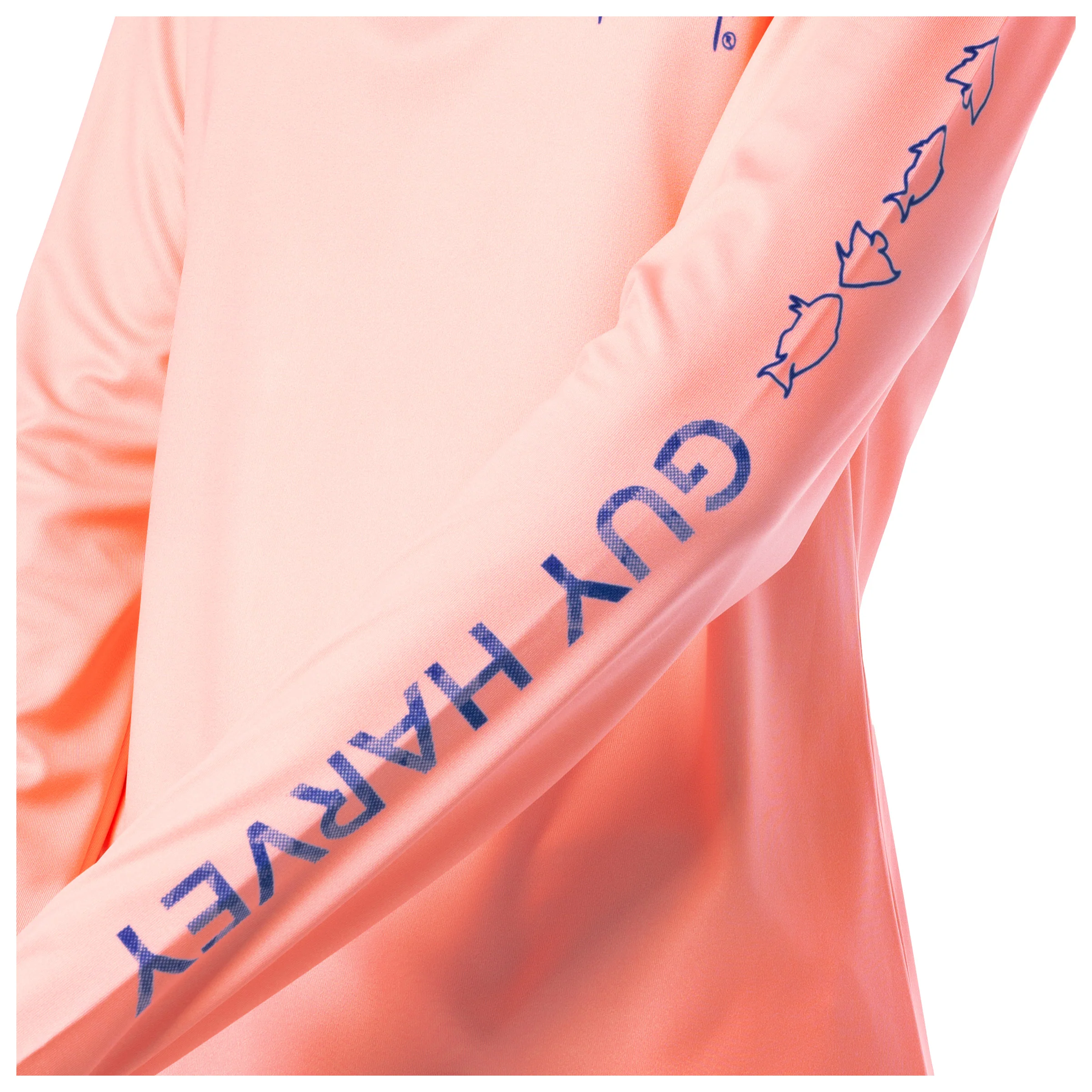 Women's Peach Solid Long Sleeve Sun Protection Shirt - Image 3