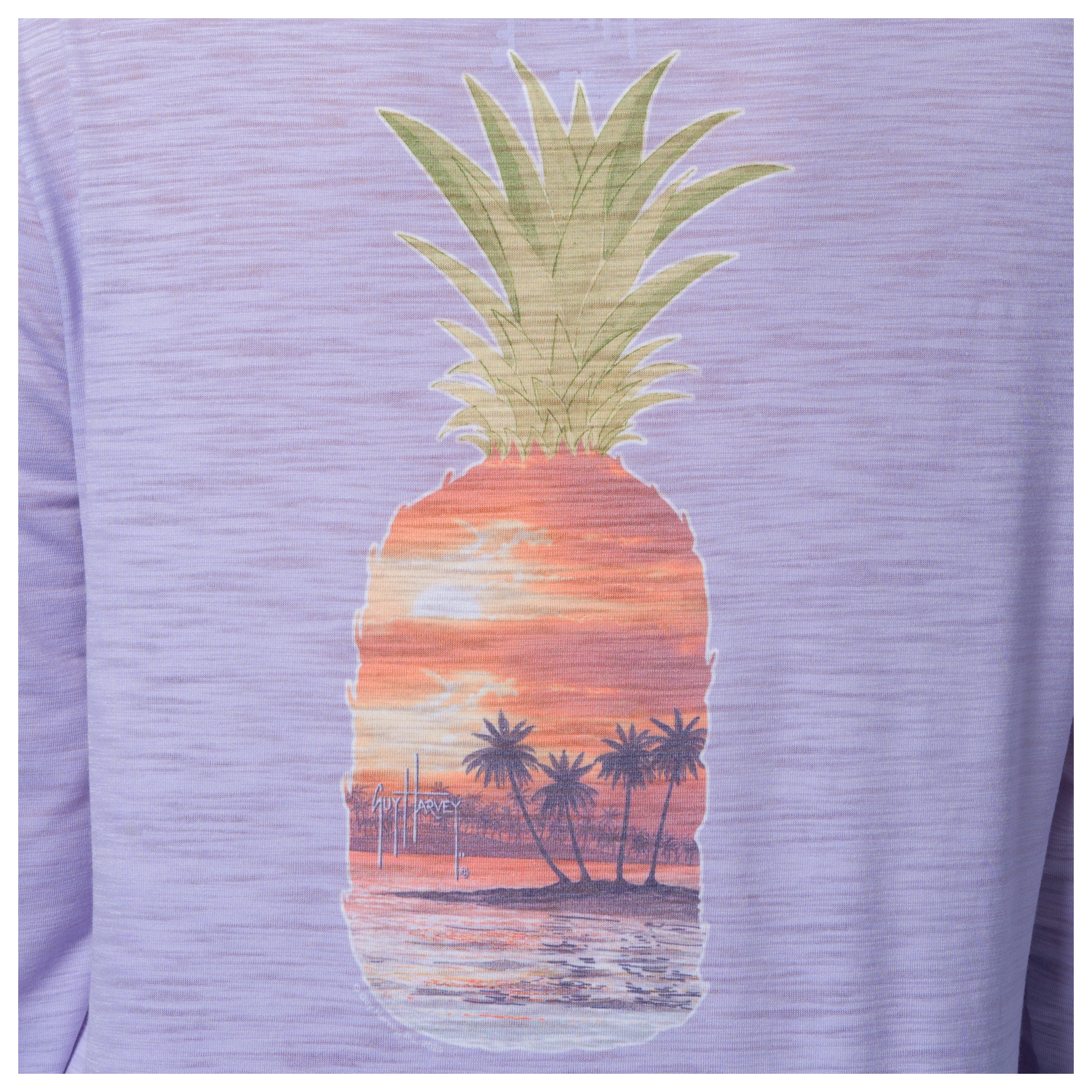Long Sleeve Slub Tee - Pineapple Beach - Image 4