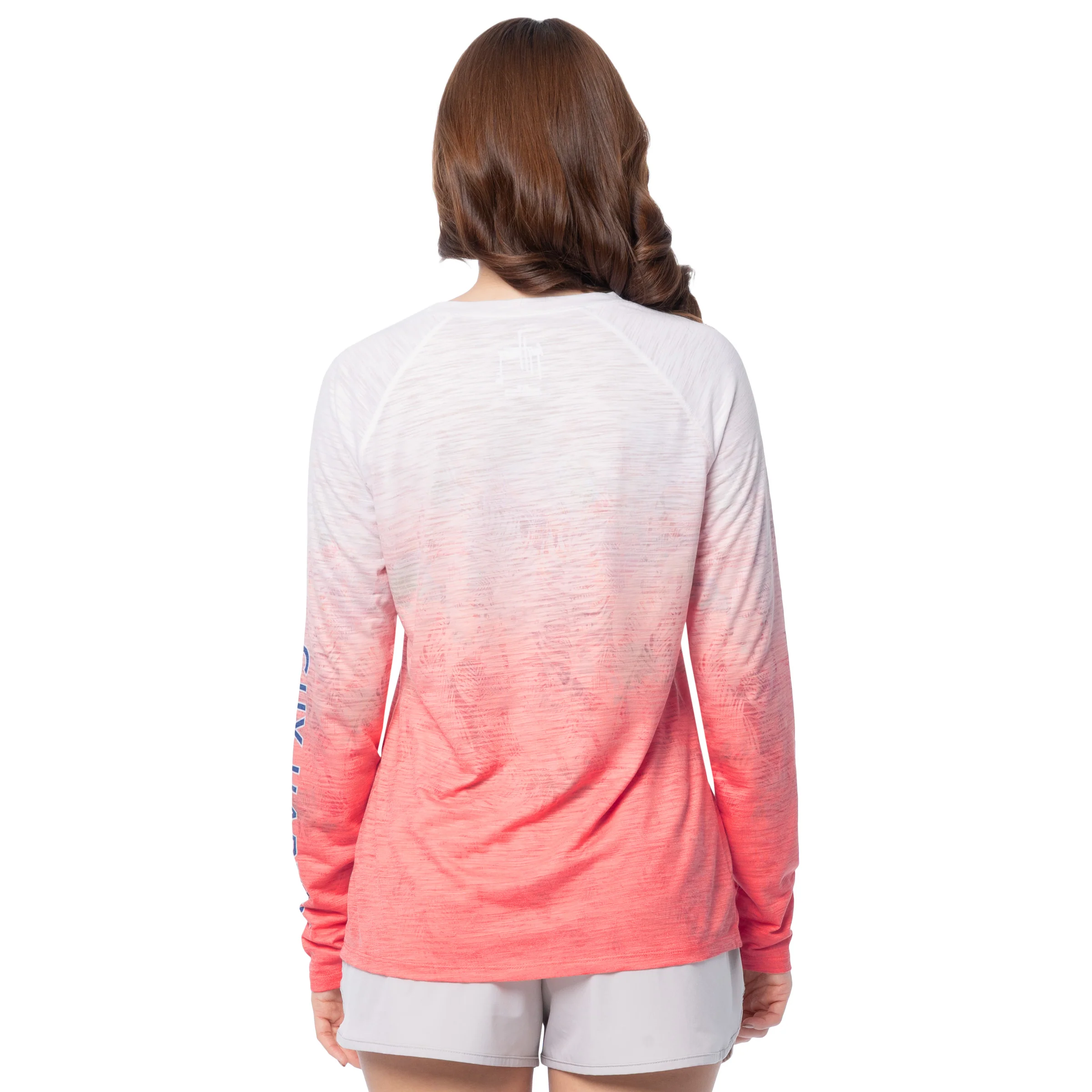 Women's Rose Fade Long Sleeve Raglan Slub Shirt - Image 2