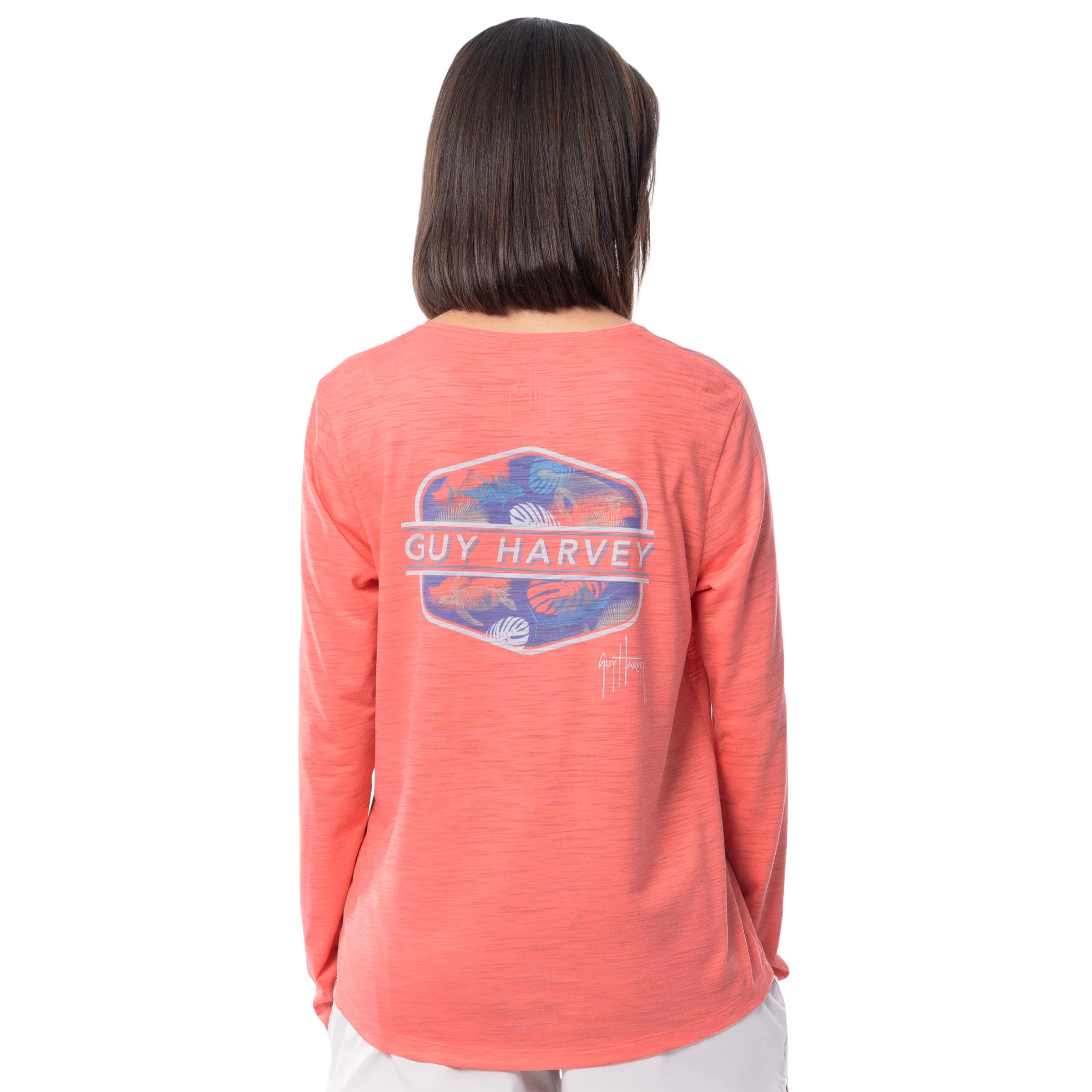 Long Sleeve Slub Tee - Scribble Aquarium