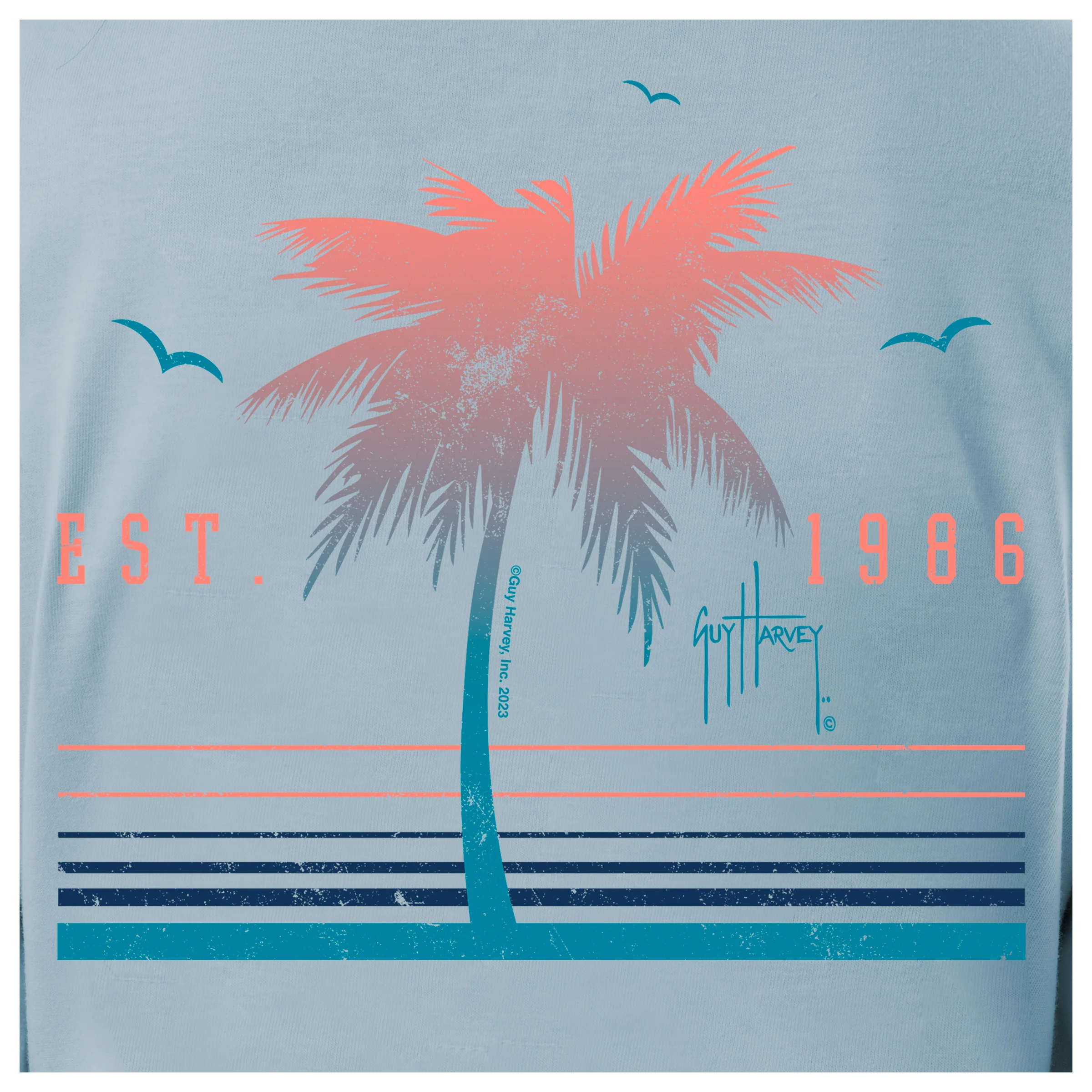 Women's Tropical Long Sleeve V Neck T-Shirt - Image 3